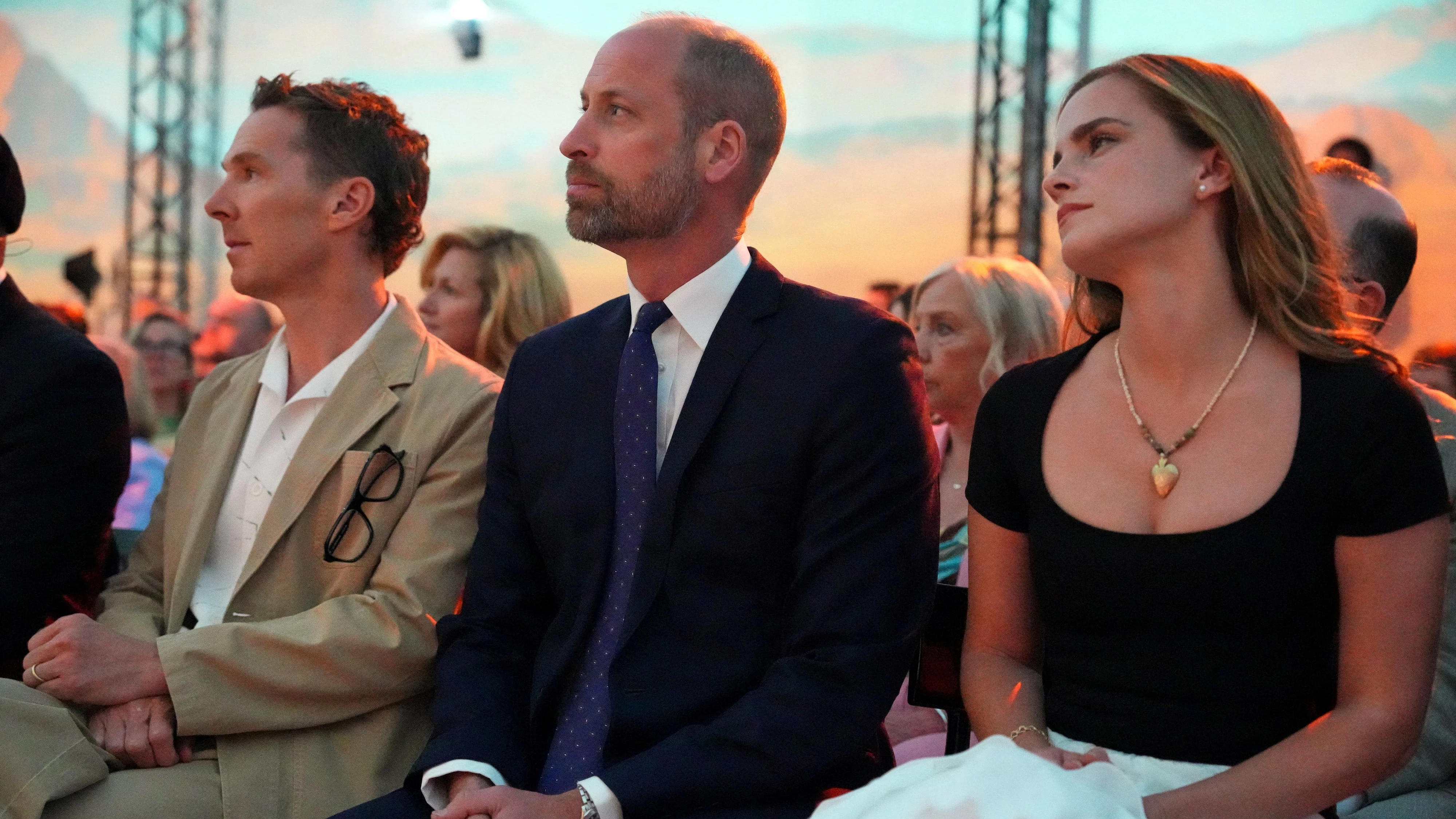 Benedict Cumberbatch, Prinz William und Emma Watson.