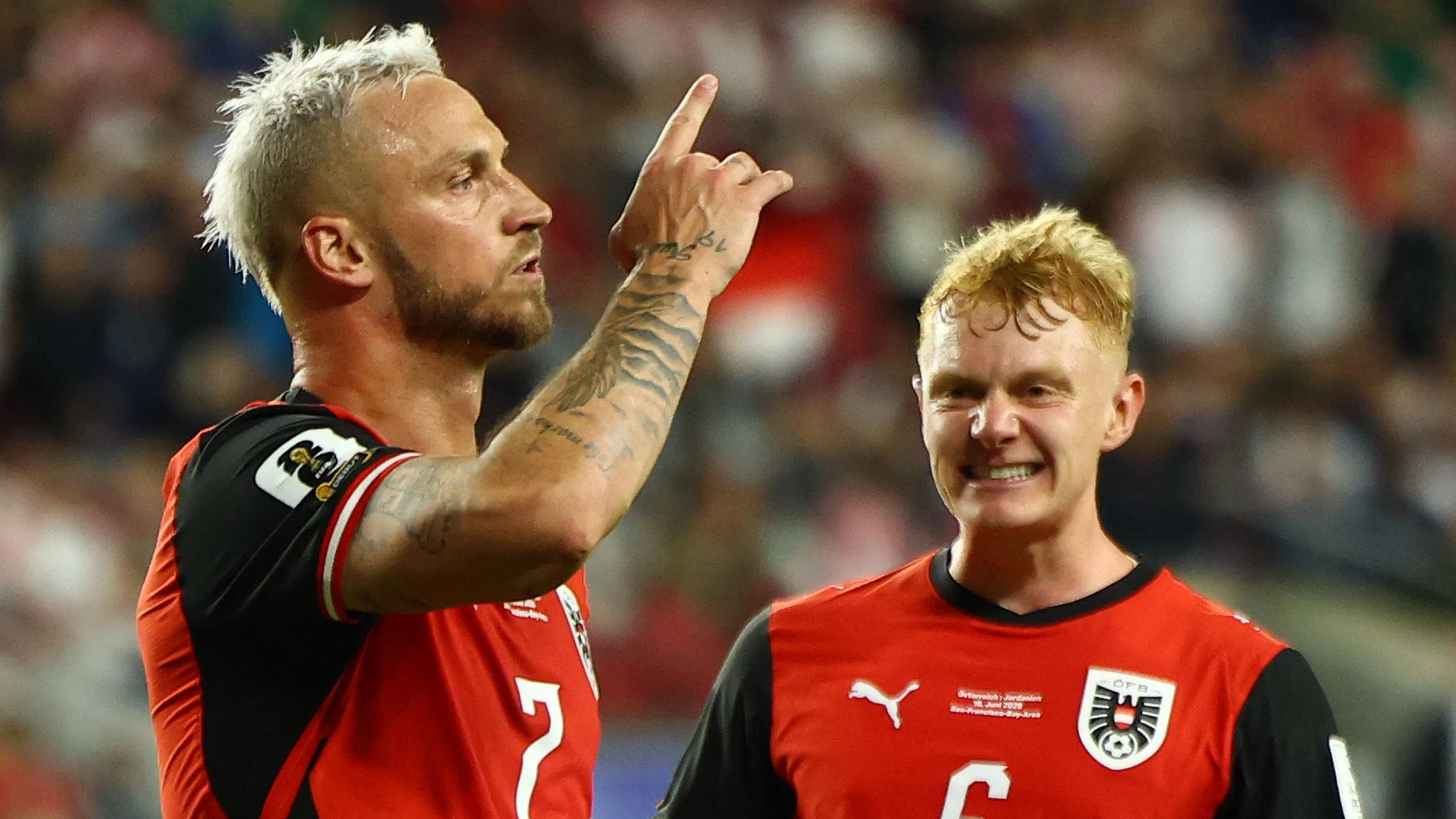 Österreichs Fußball-Nationalteam. 