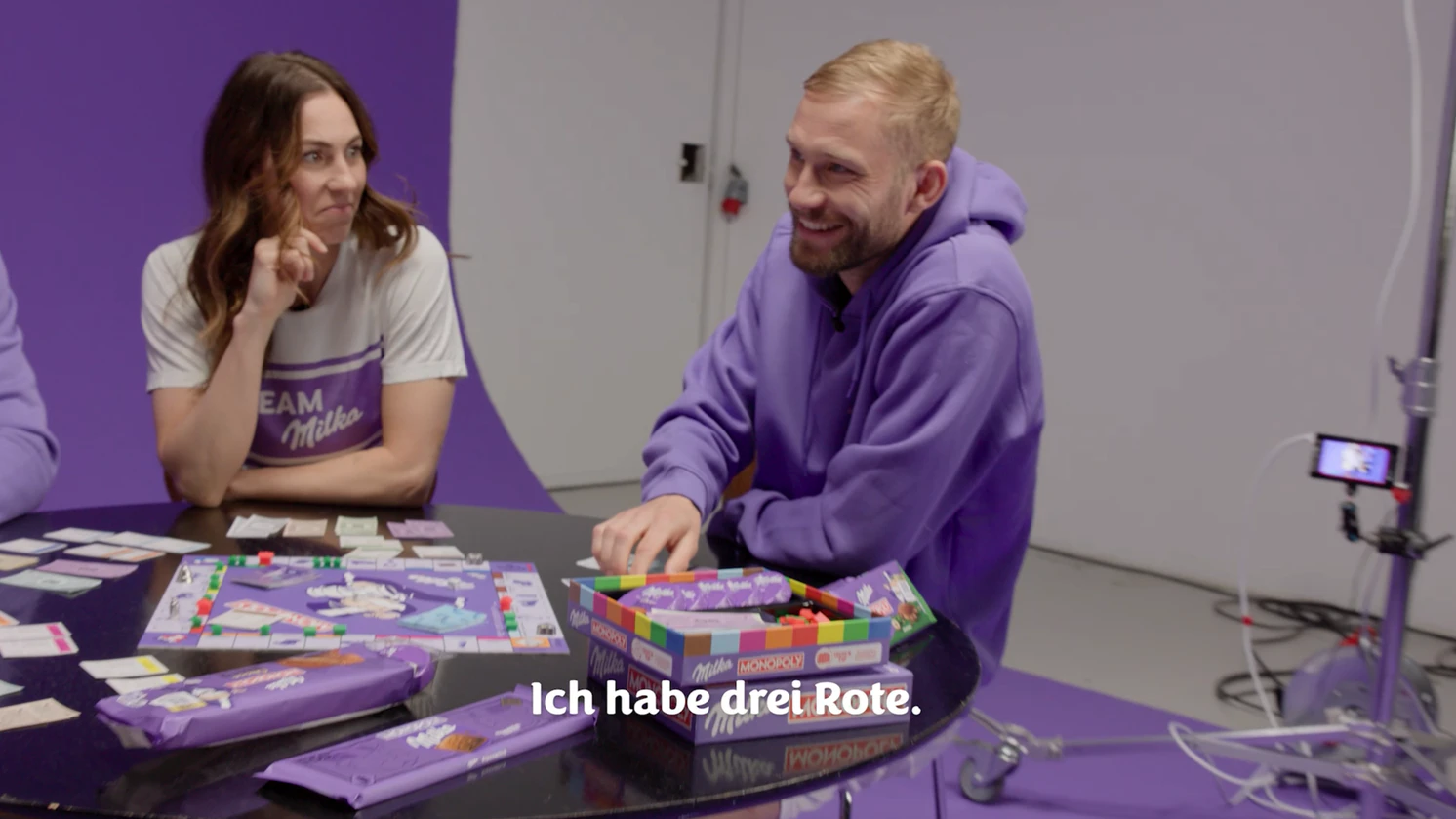 Das Team Milka zeigt Spieltalent – auch jenseits des grünen Rasens.