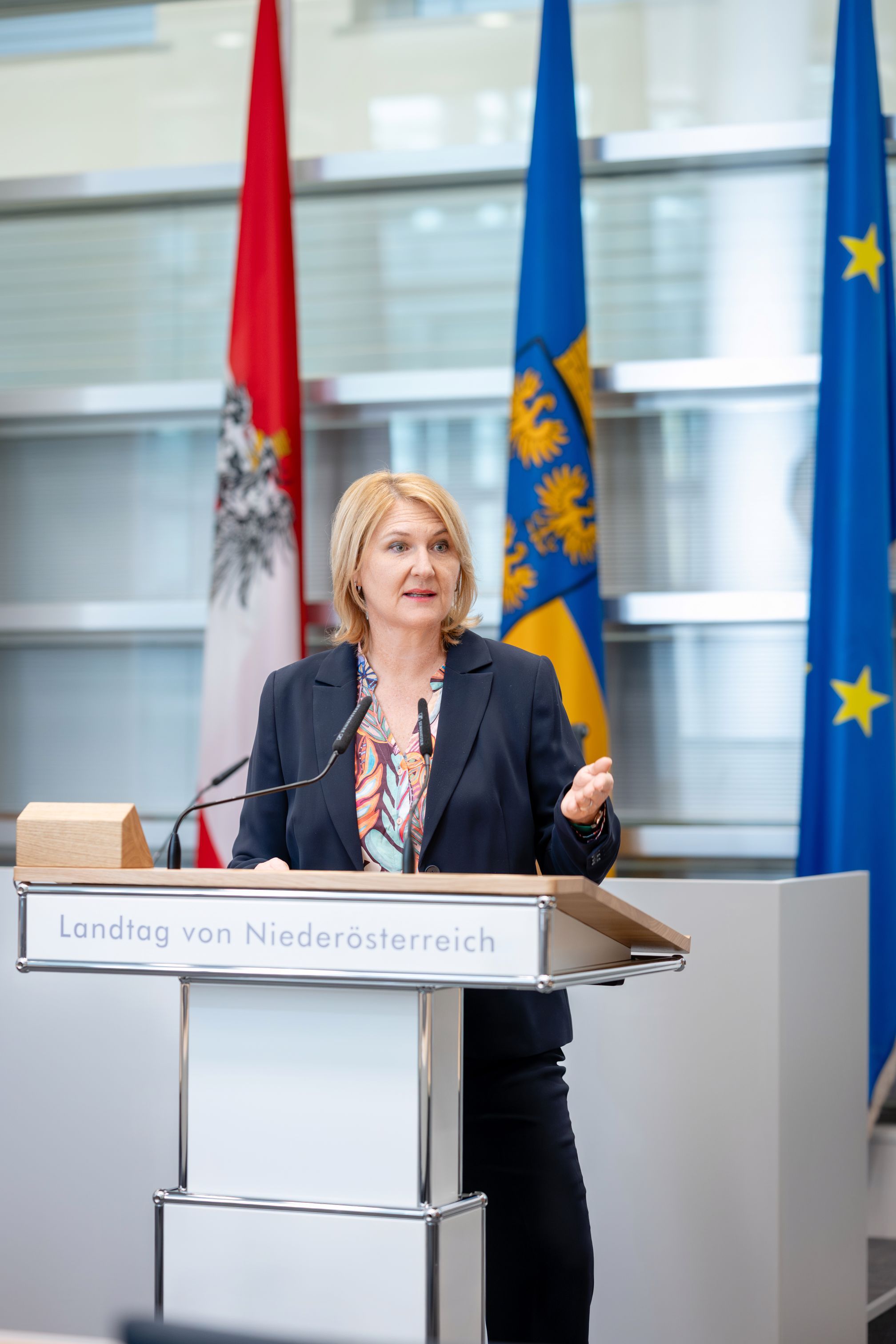 Helga Krismer im NÖ Landtag