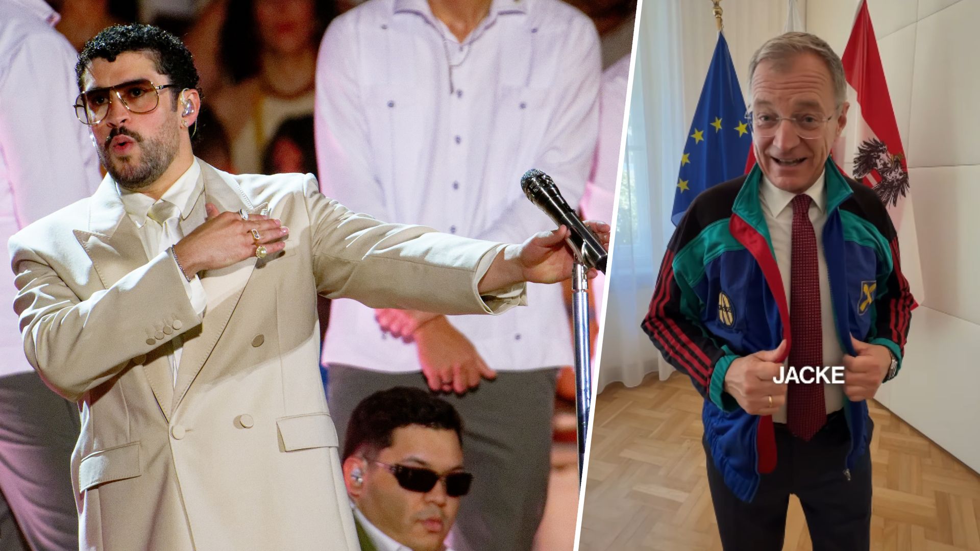 Heute.at - Nach Bad Bunny – jetzt trägt auch LH Hilkering-Jacke