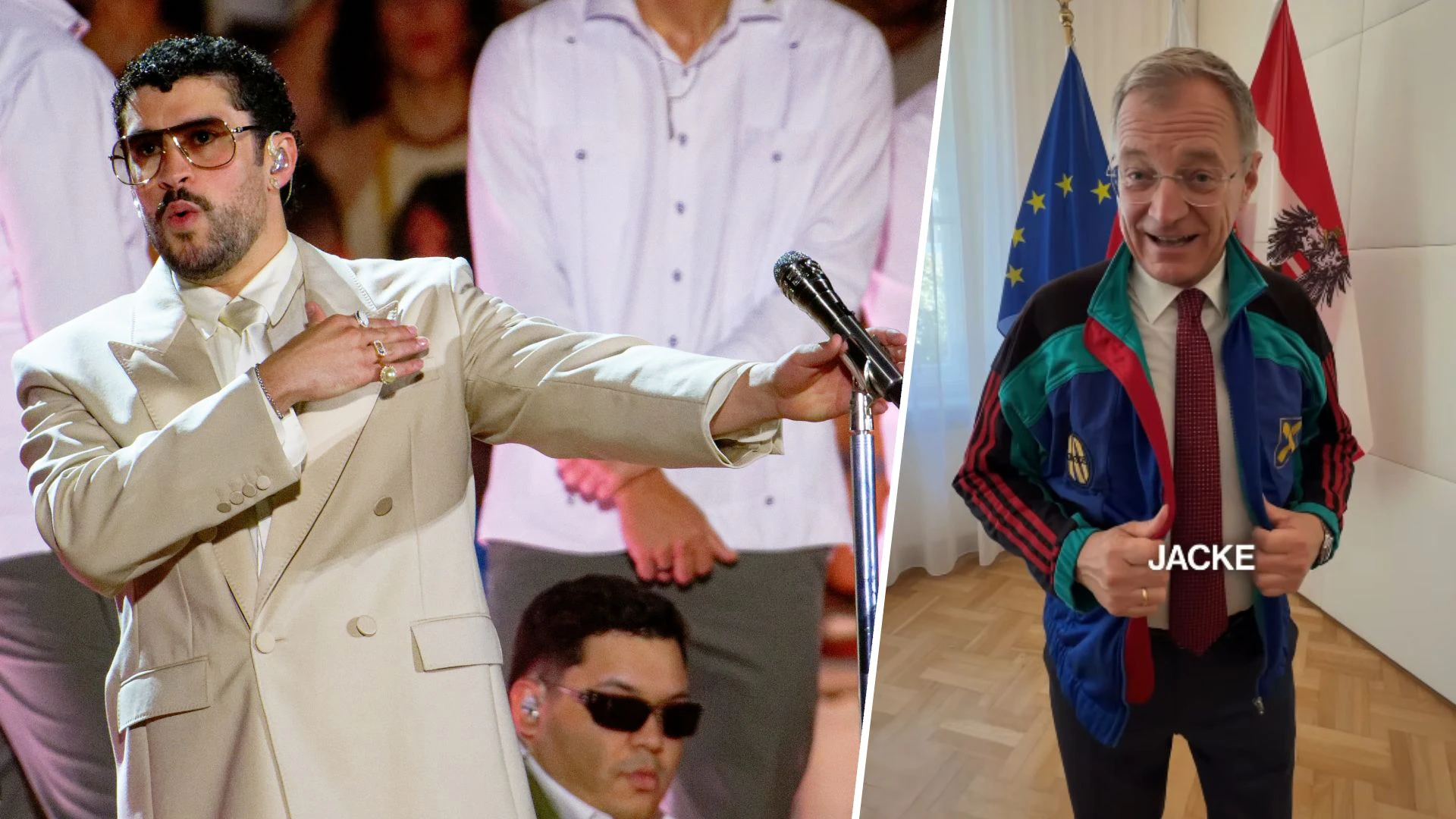 Heute.at - Nach Bad Bunny – jetzt trägt auch LH Hilkering-Jacke