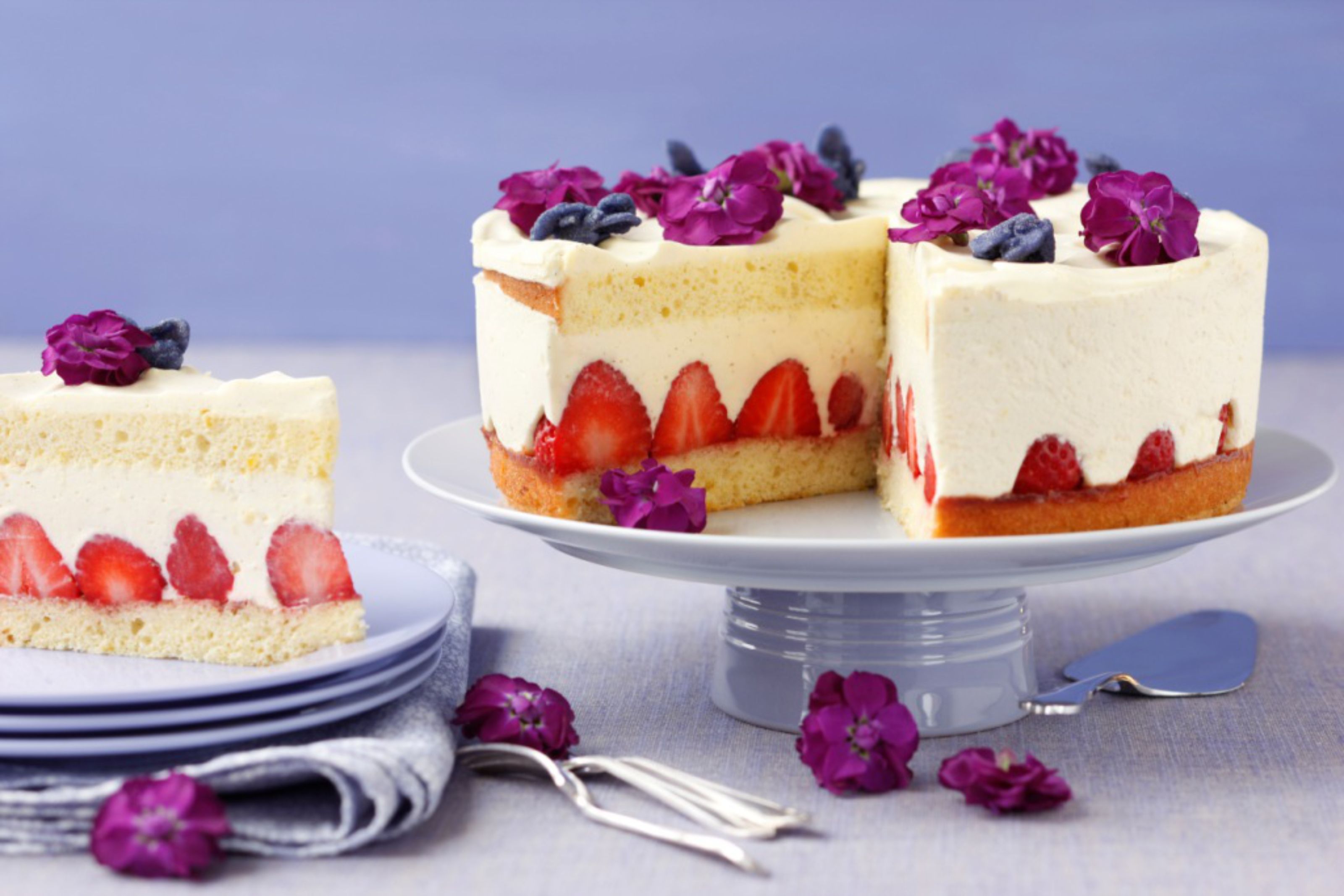 Erdbeer-Vanillecreme-Torte
