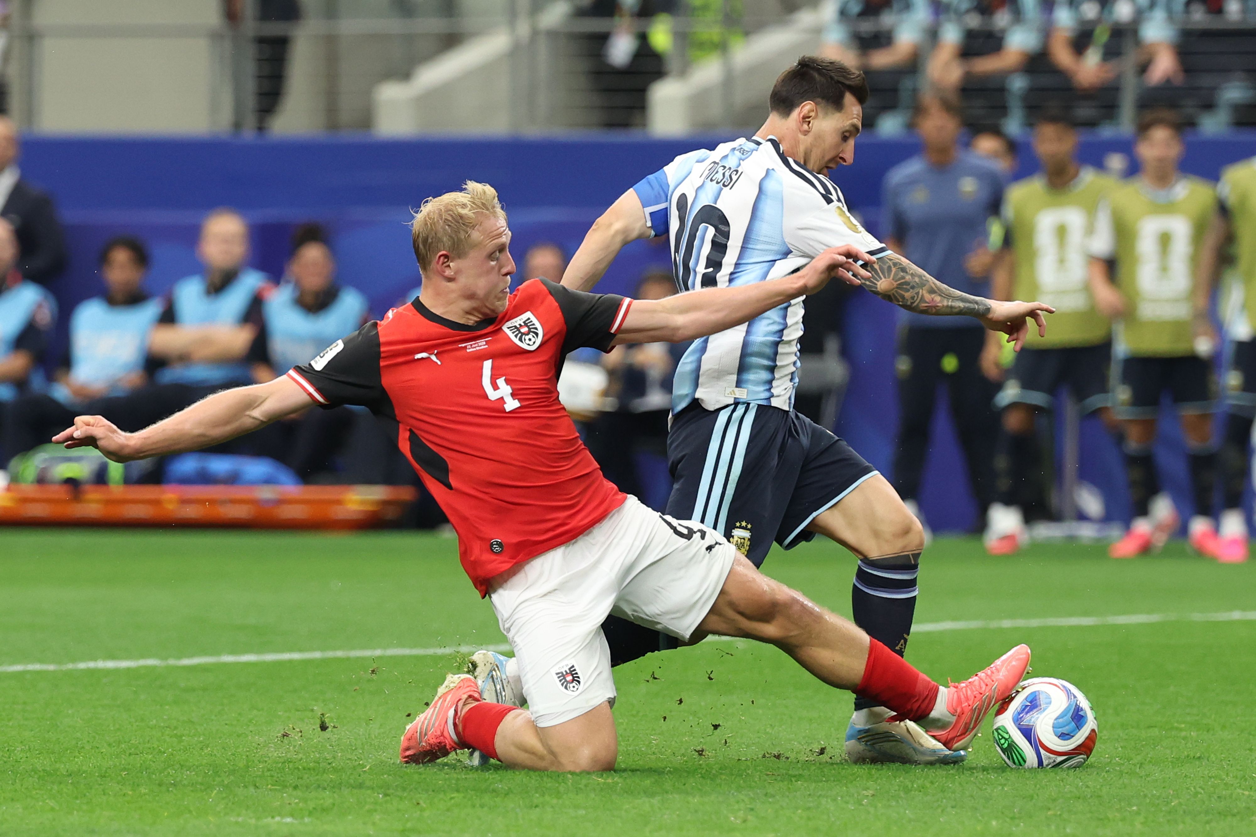 Xaver Schlager und Leo Messi.