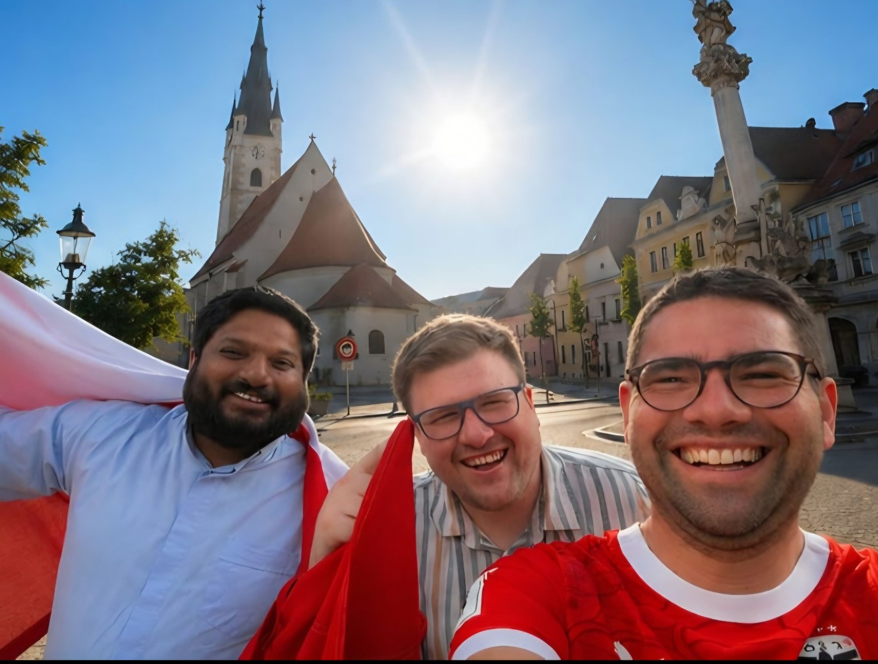 v.l.: Kaplan P. Shyne Kurian, Pastoralassistent Christian Zeitlberger und Pfarrer P. Clemens Hainzl