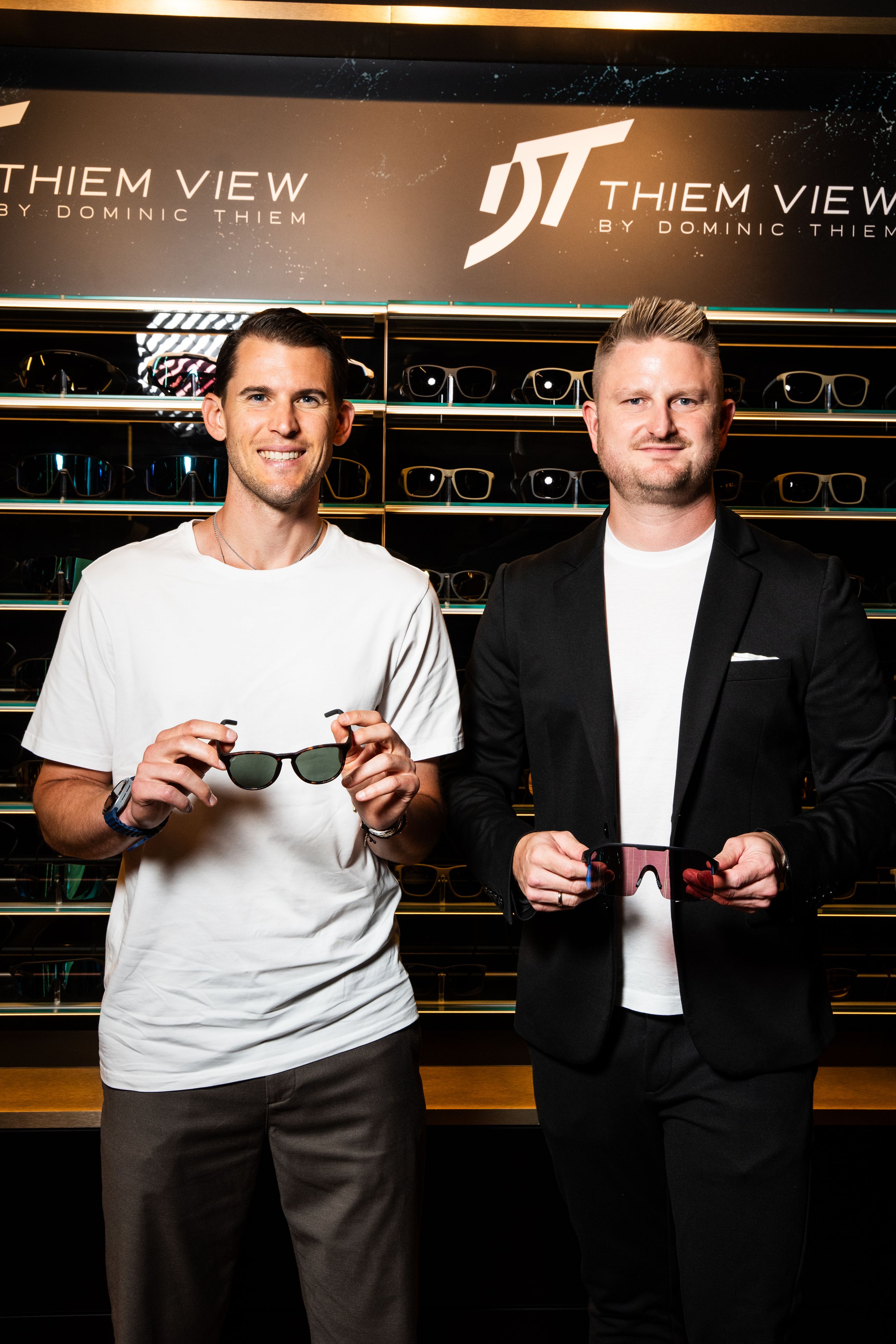 Dominic Thiem und Fritz Wutscher jr. bei der Kollektionspräsentation