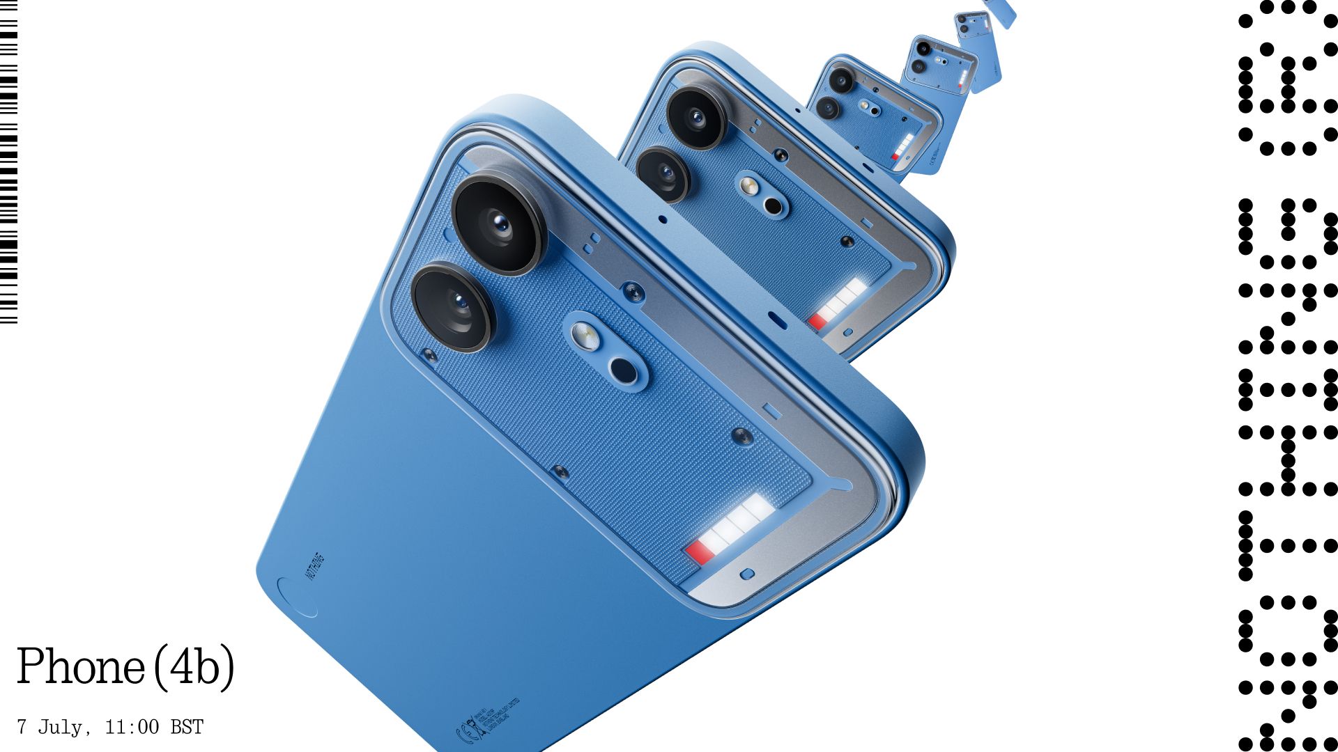 Das Phone (4b) übernimmt das Unibody-Design des Phone (4a) Pro und die Glyph Bar des Phone (4a).