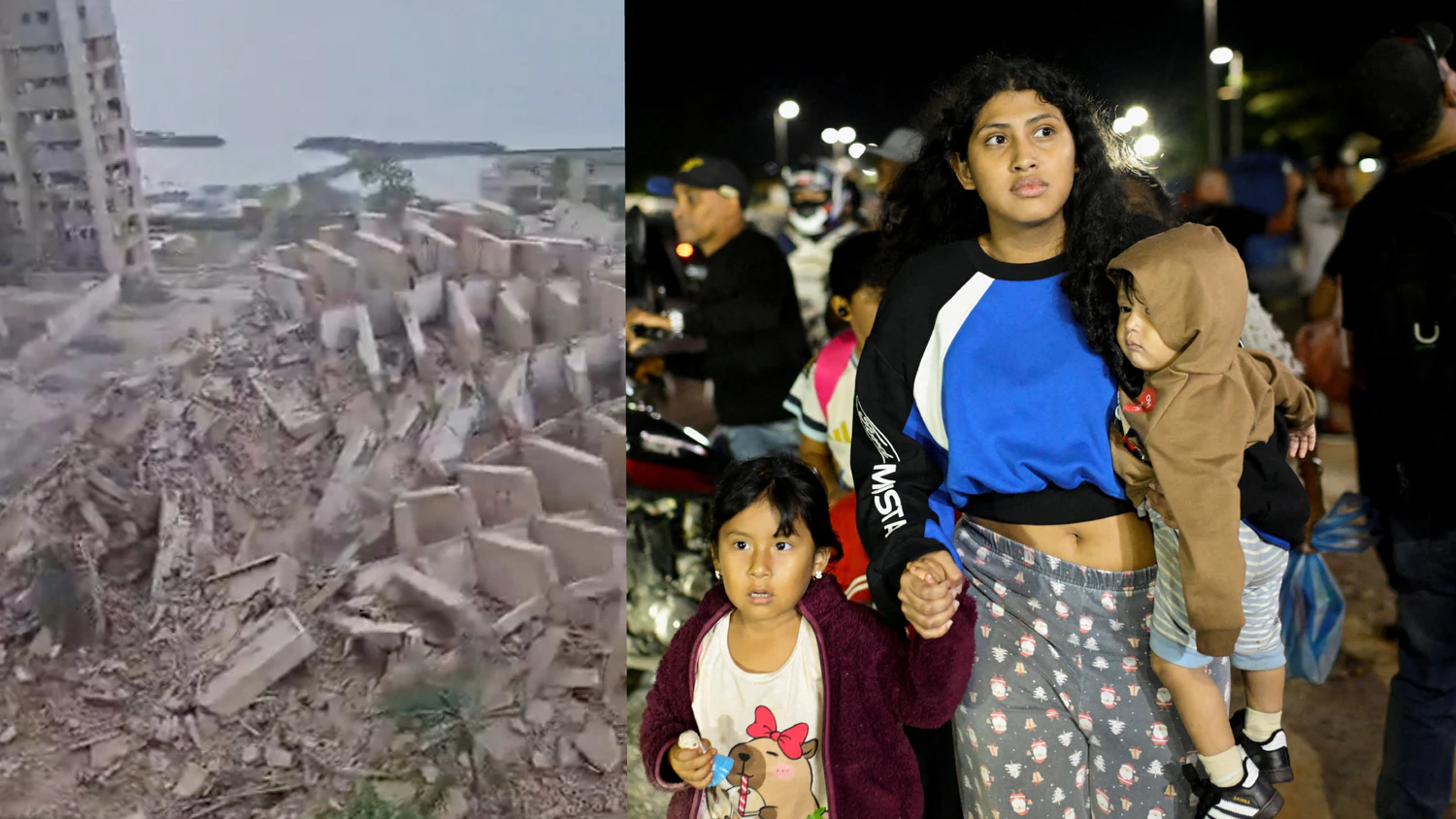 Ganze Hochhäuser sind in Venezuela eingestürzt.