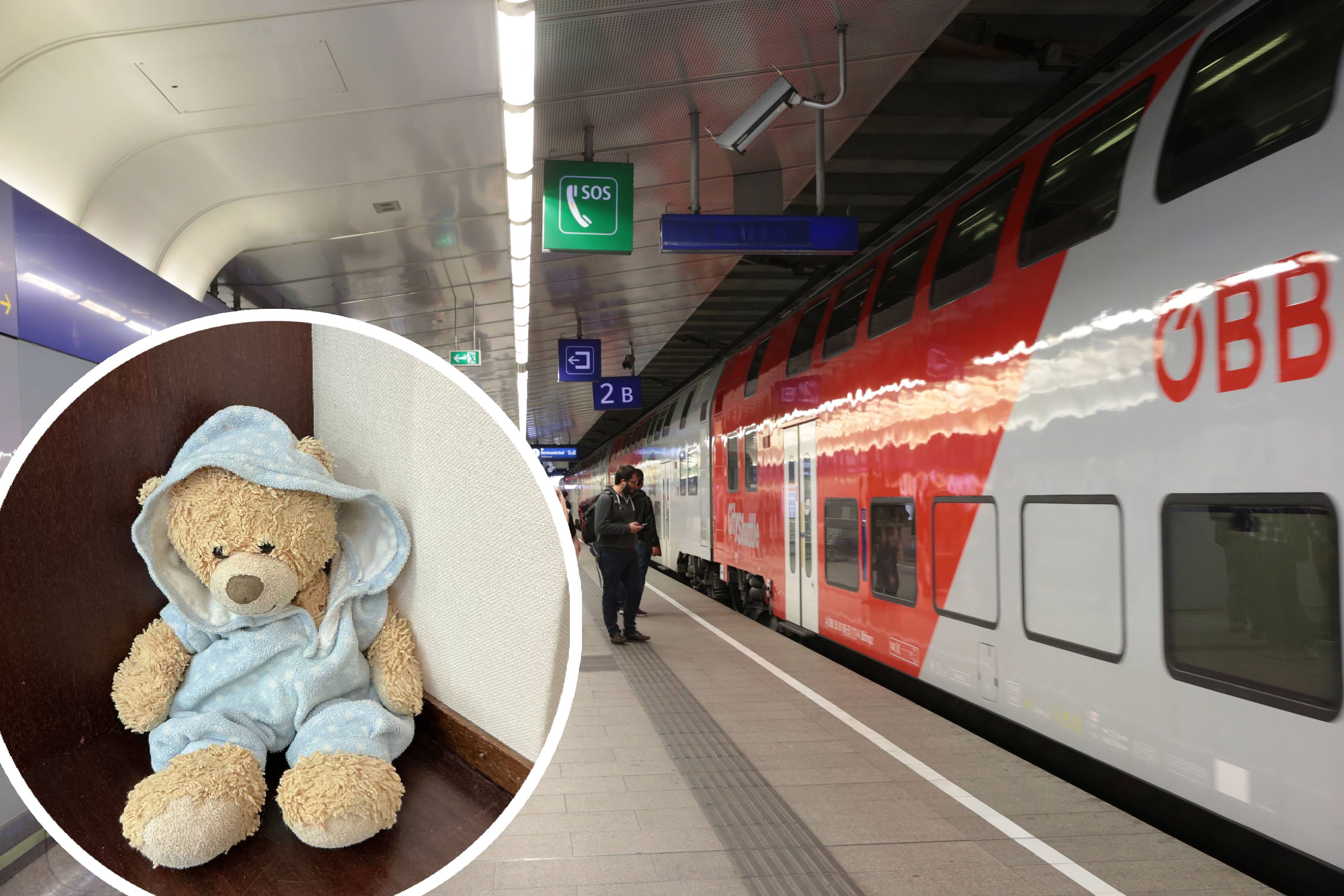 Am 23. Juni um 19:21 Uhr wurde der Teddy in einem Zug der S60 gefunden.