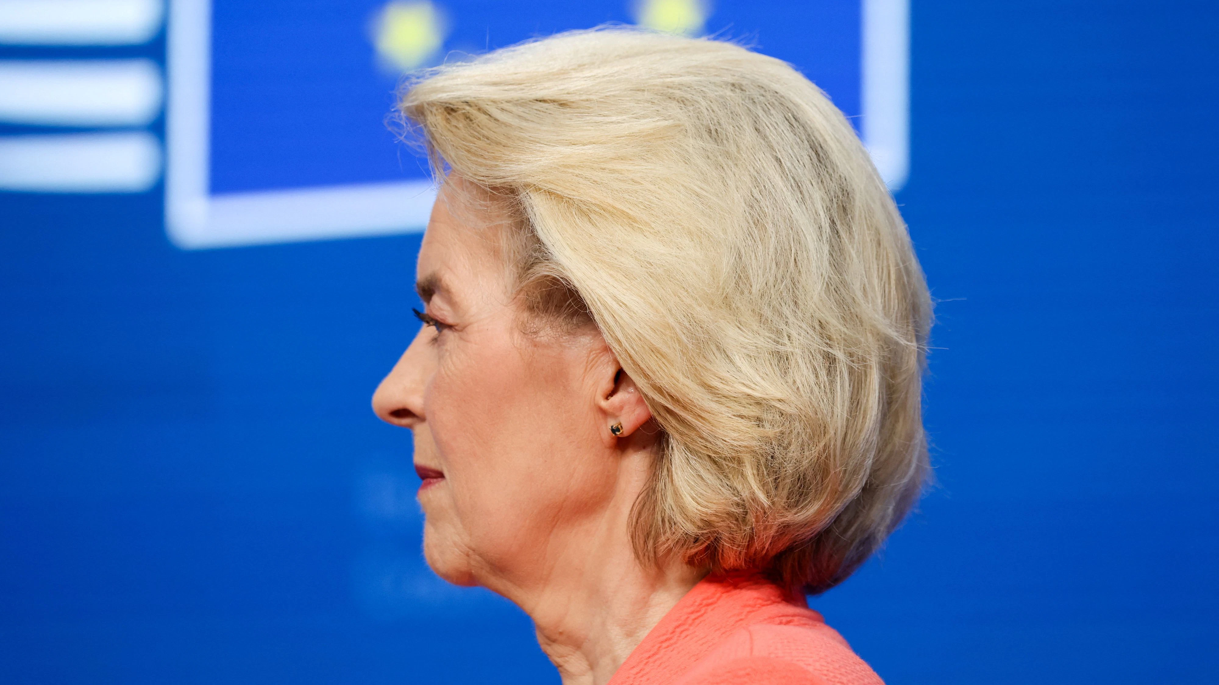 European Commission President Ursula von der Leyen attends a press conference following a European Union leaders' summit in Brussels, Belgium, June 19, 2026. REUTERS/Laia Ros 
