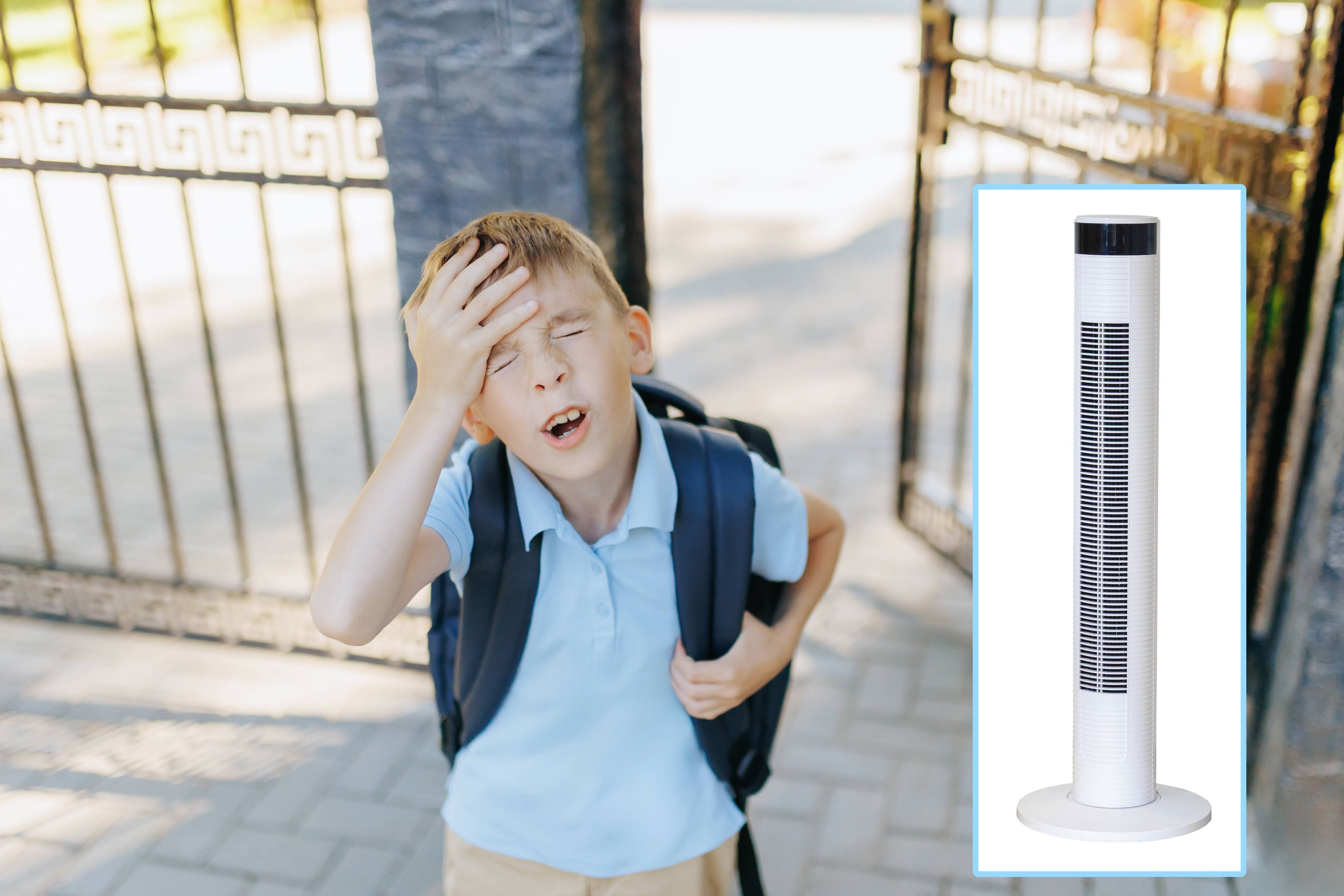 Schüler und Schülerinnen leiden extrem unter der Rekord-Hitze. Dennoch sind Standventilatoren verboten.