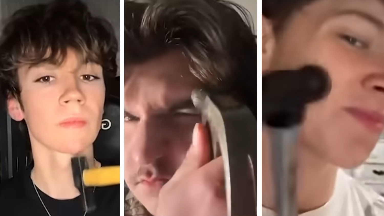Lookmaxxer schlagen sich mit dem Hammer ein neues Gesicht.