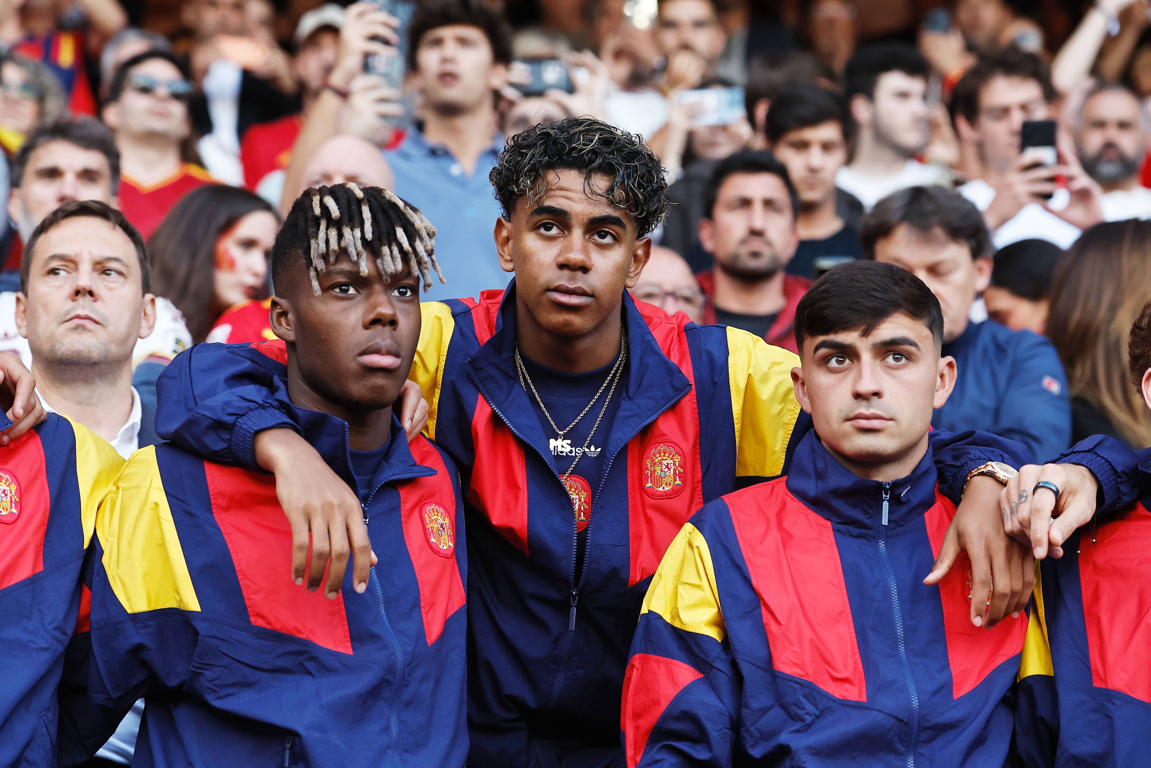Nico Williams, Lamine Yamal und Pedri