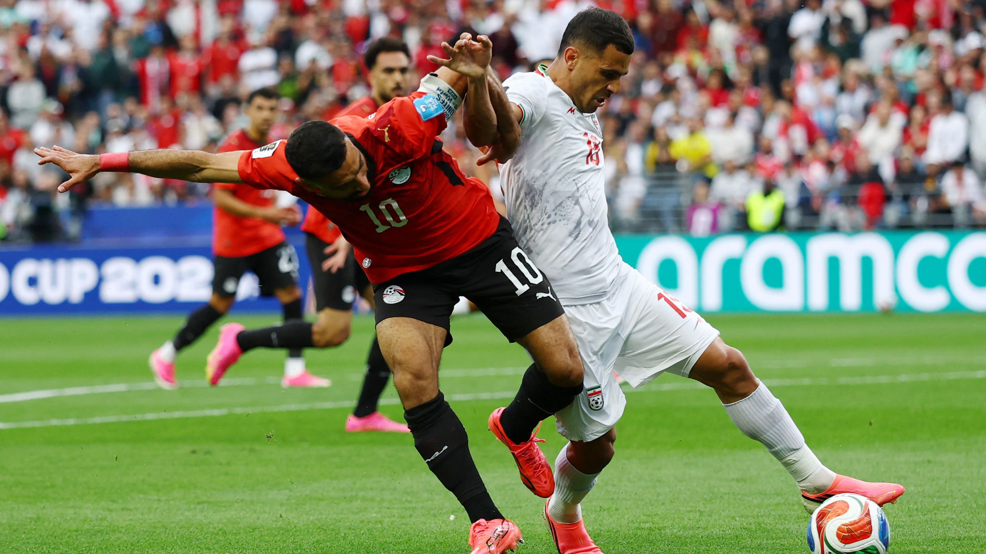 Ägypten im letzten WM-Duell gegen den Iran. 
