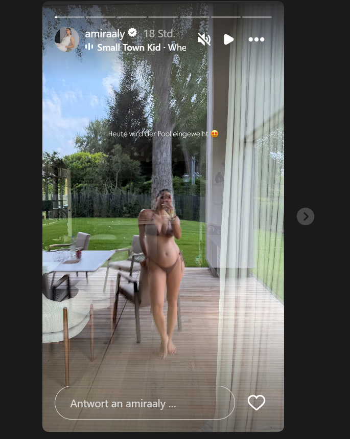 Amira Aly zeigt ihren schönen Babybauch
