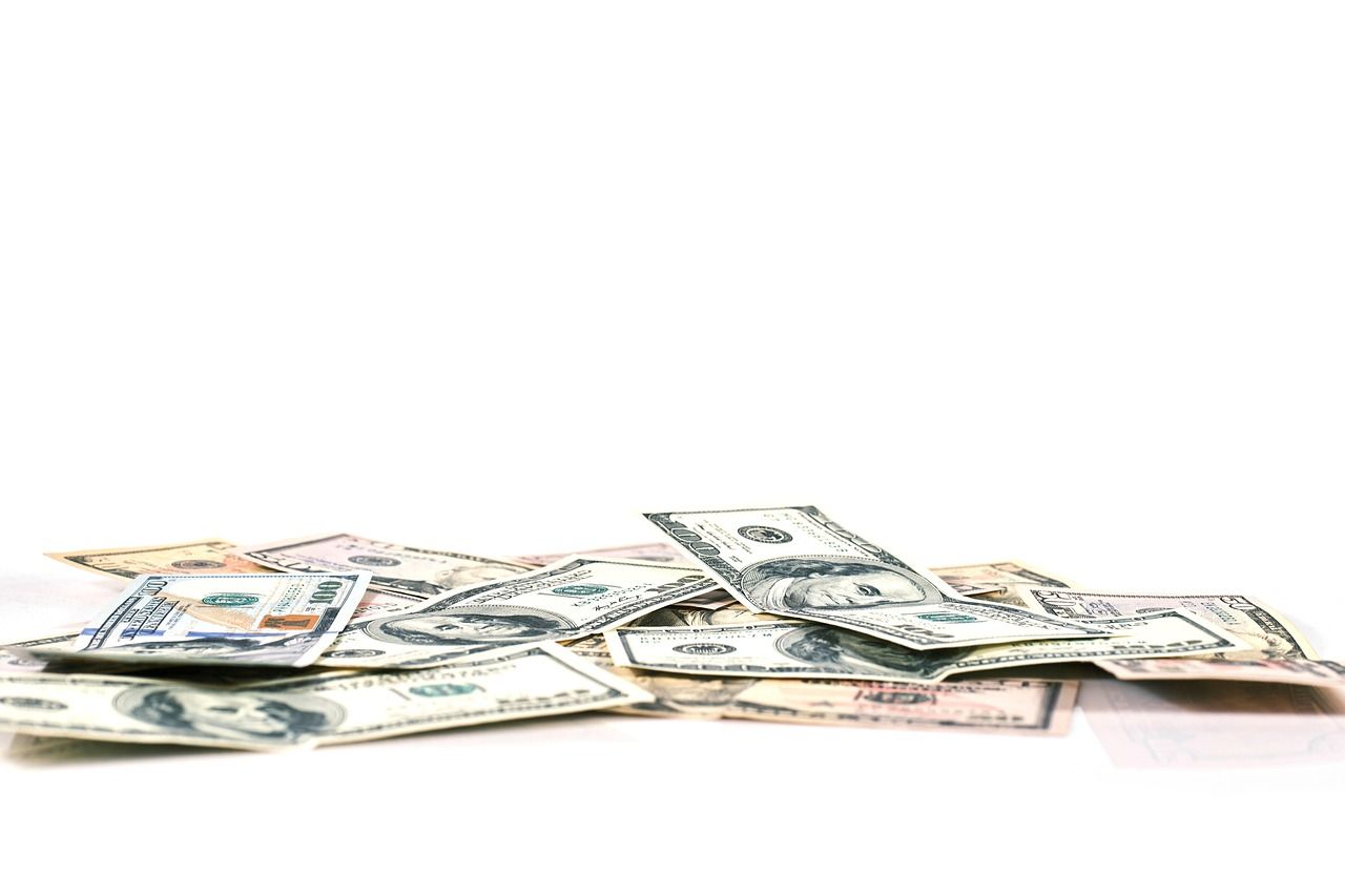 US-Dollars symbolisieren den internationalen Handelskrieg