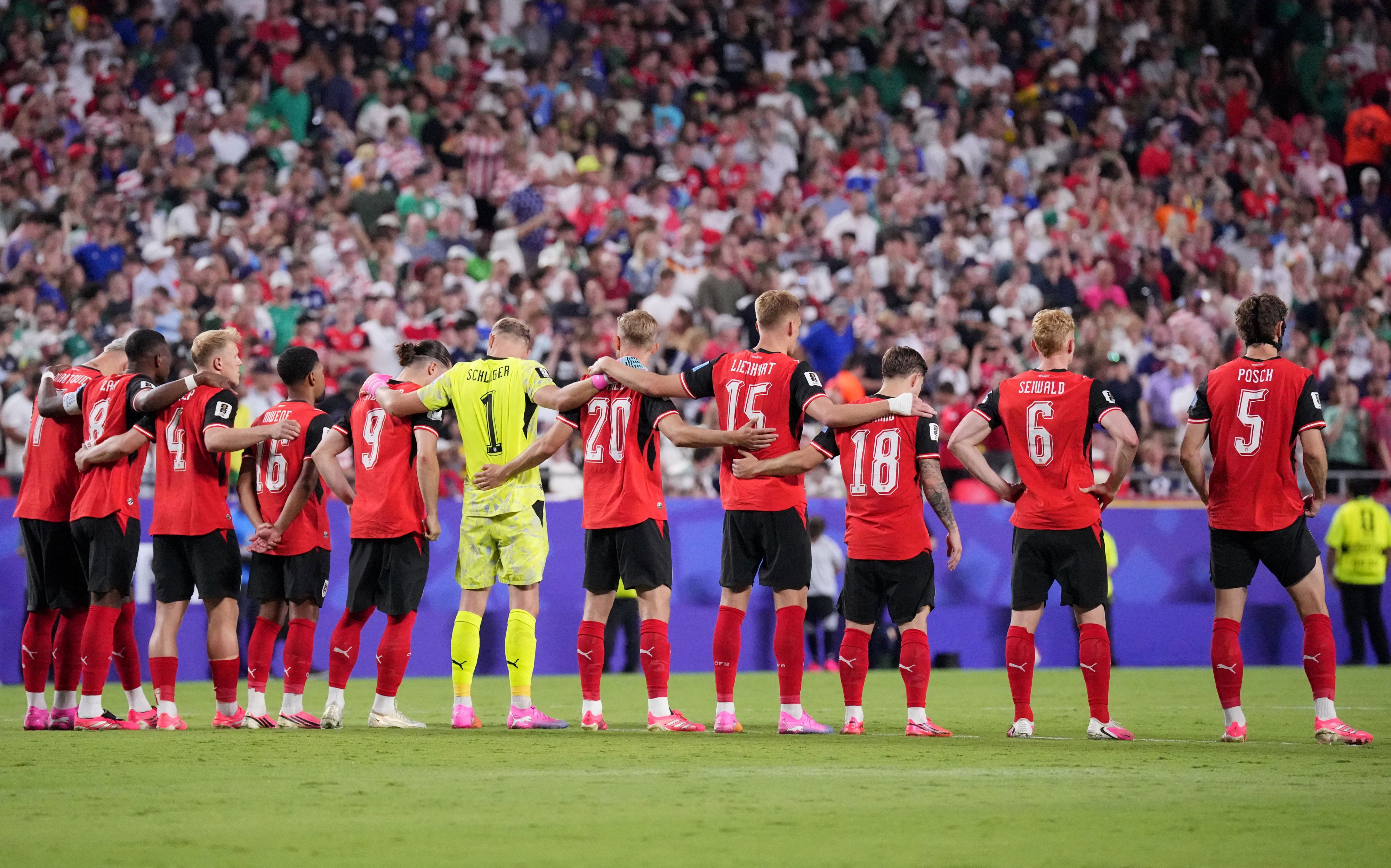 Das ÖFB-Team gegen Algerien