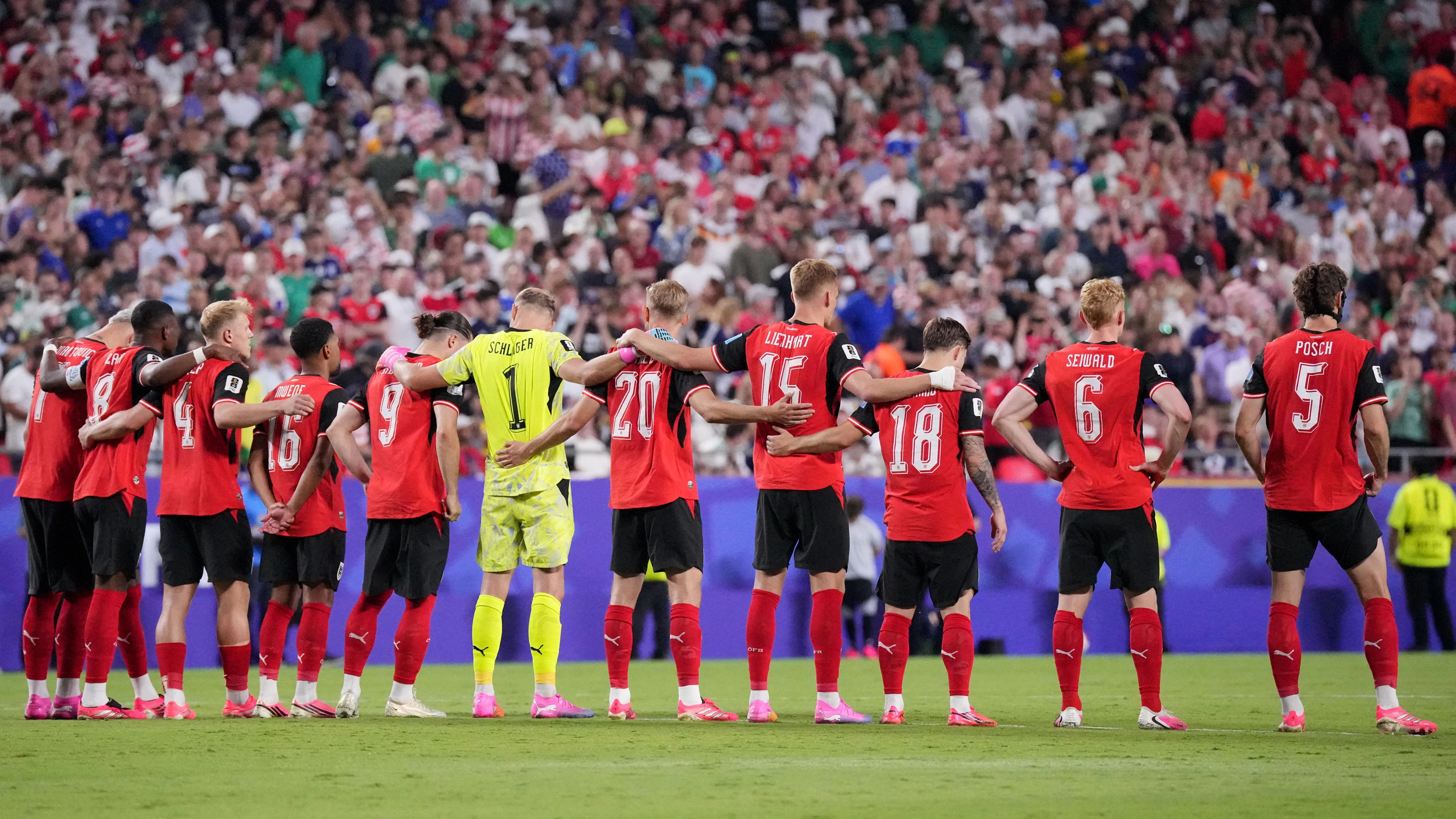Das ÖFB-Team gegen Algerien