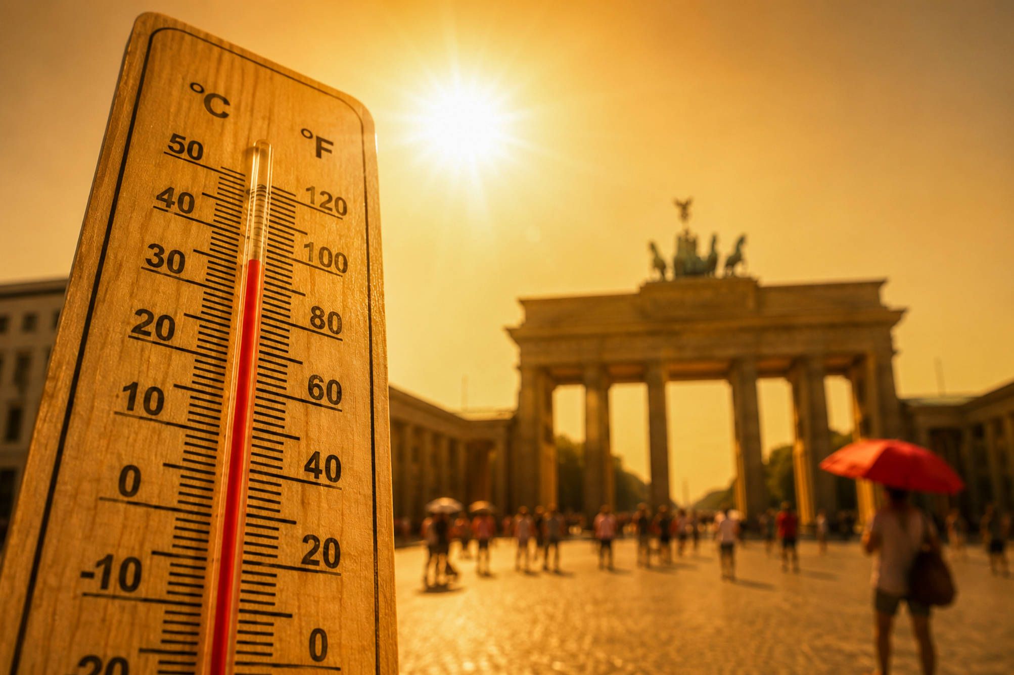 Die Temperaturen klettern in Deutschland weiter nach oben. (Symbolbild)