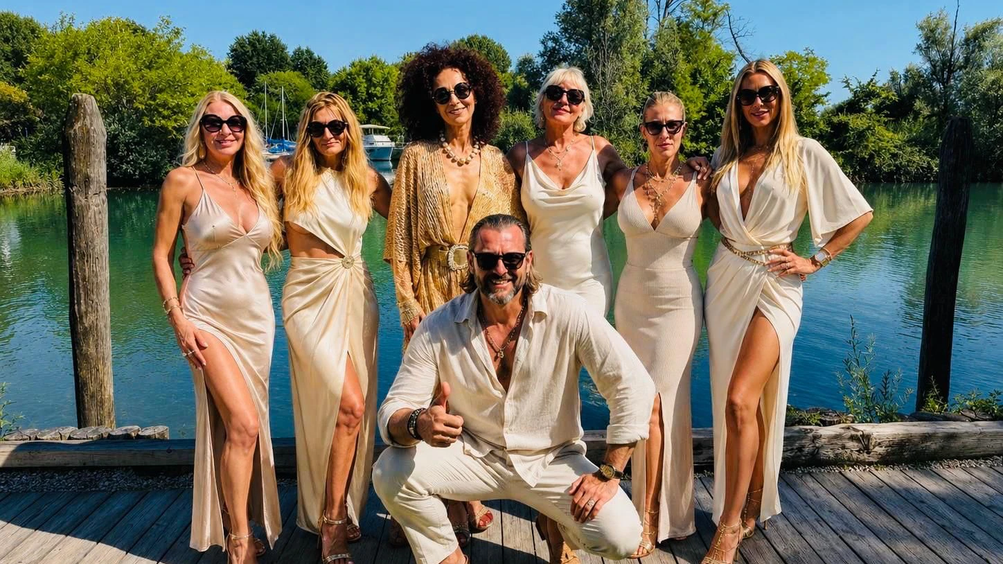 "Mausi" mit ihren Freunden in Italien