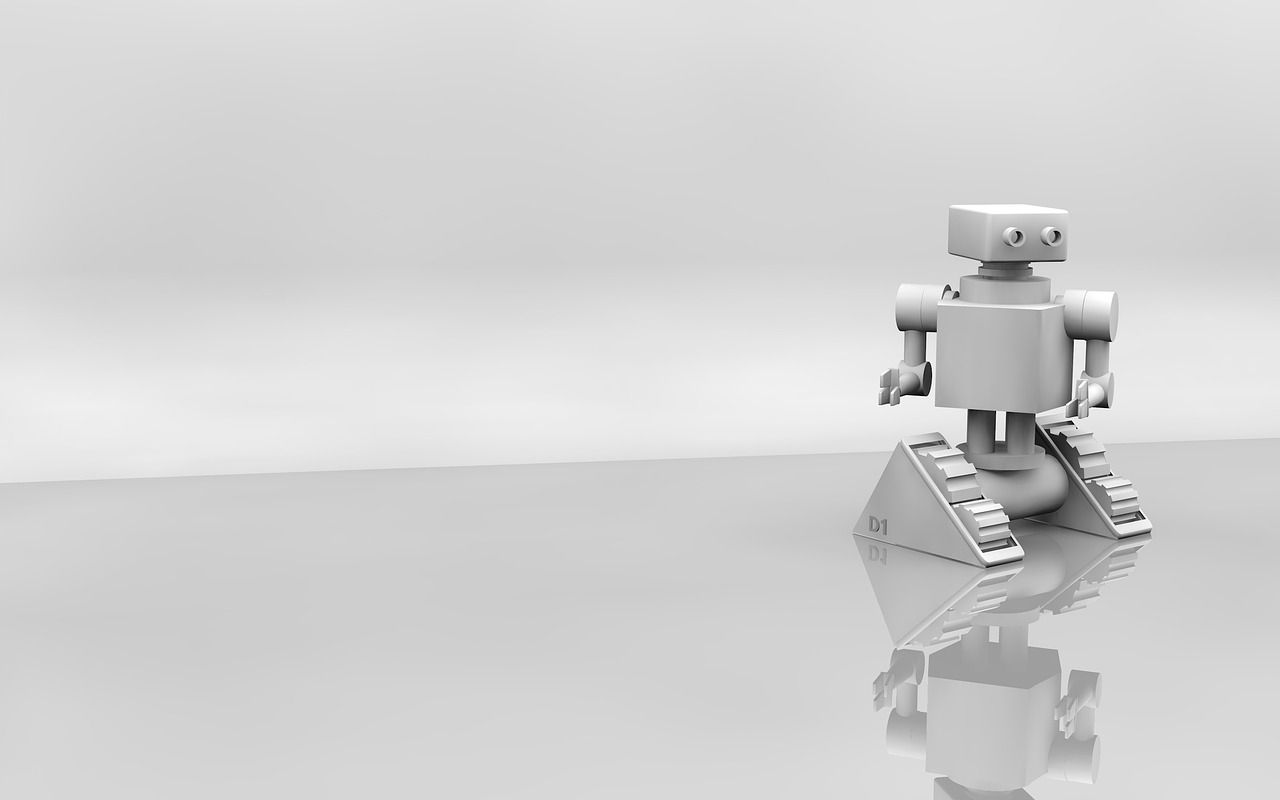 Futuristischer Roboter mit künstlicher Intelligenz