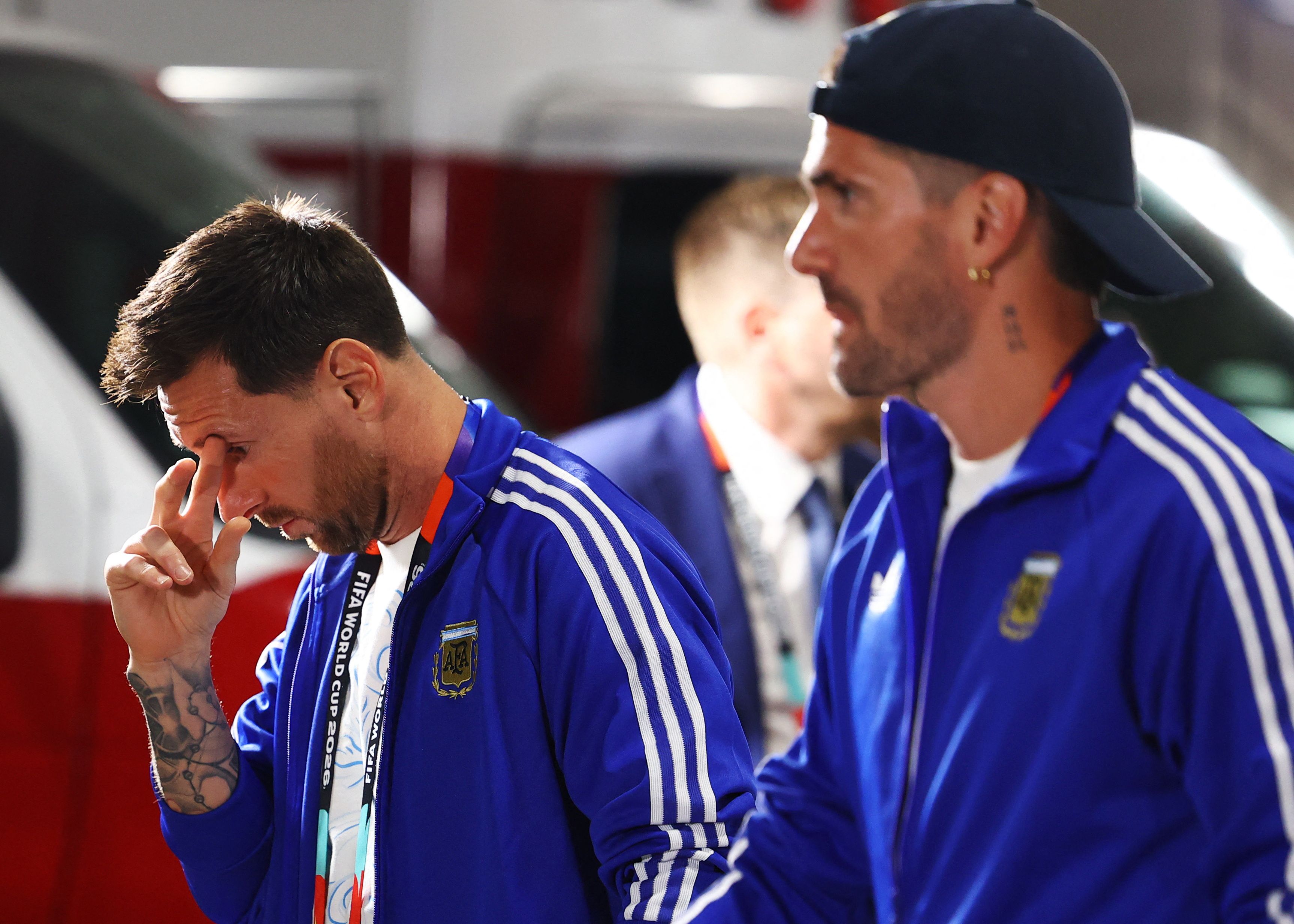 Lionel Messi und Rodrigo de Paul