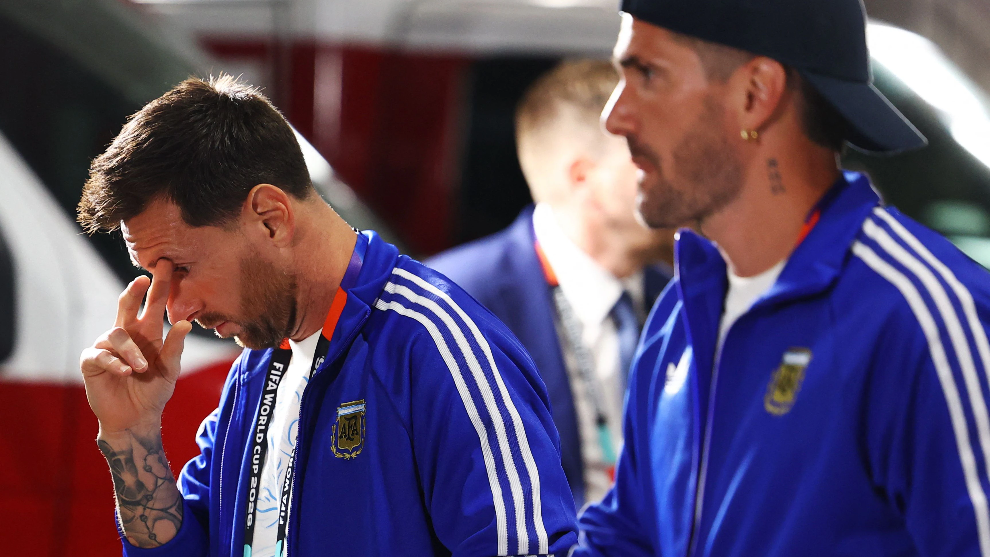 Lionel Messi und Rodrigo de Paul