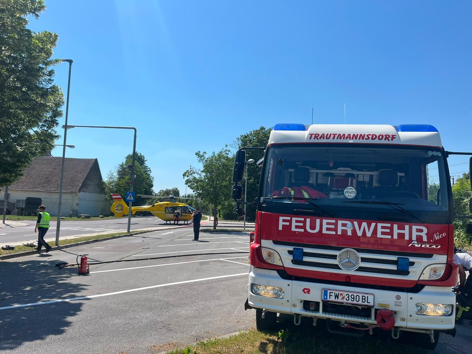 Sofort wurden die Einsatzkräfte alarmiert, auch der Rettungshubschrauber Christophorus 9 rückte aus.
