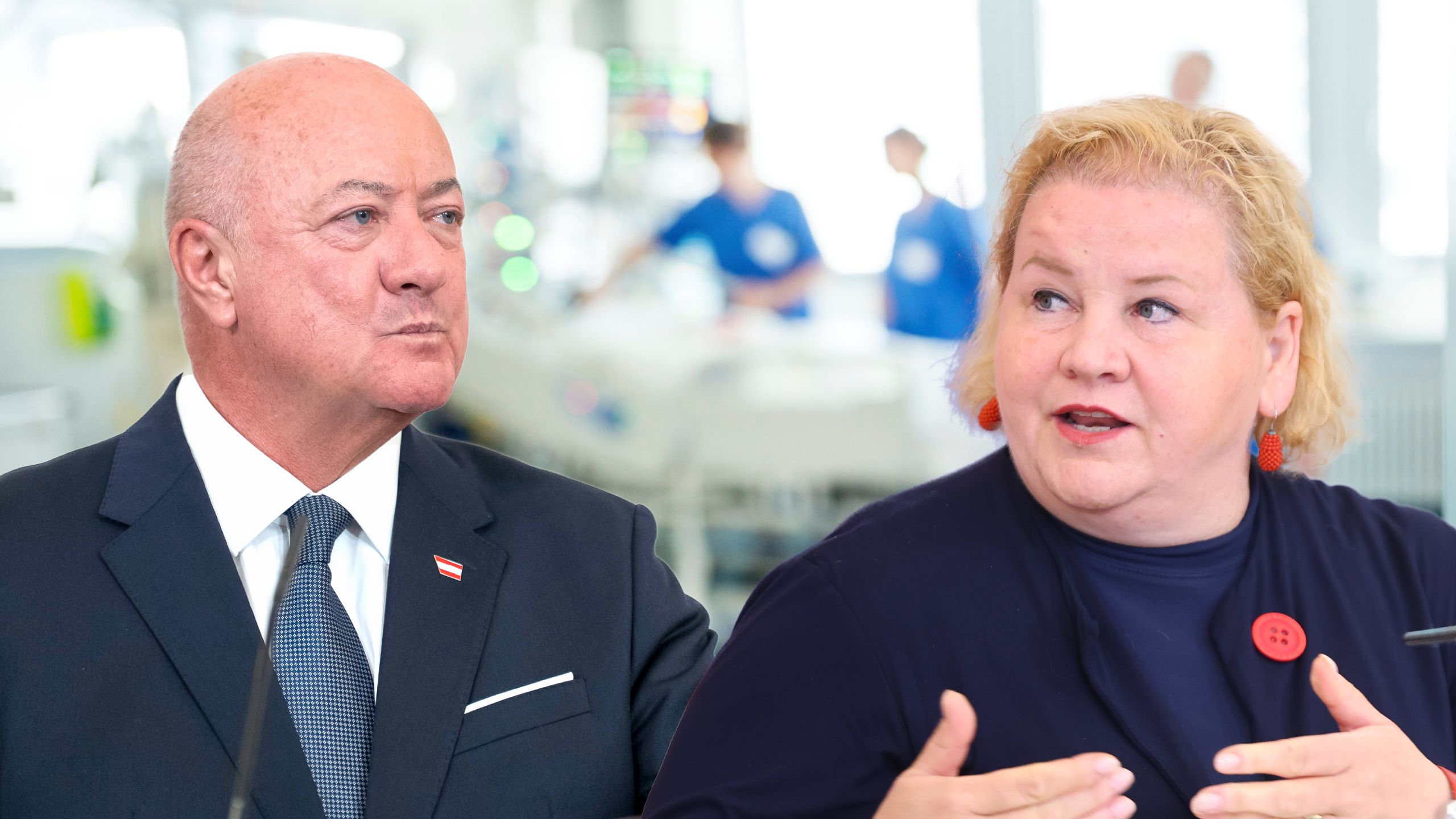 Die Regierung will das Gesundheitswesen reformieren. 