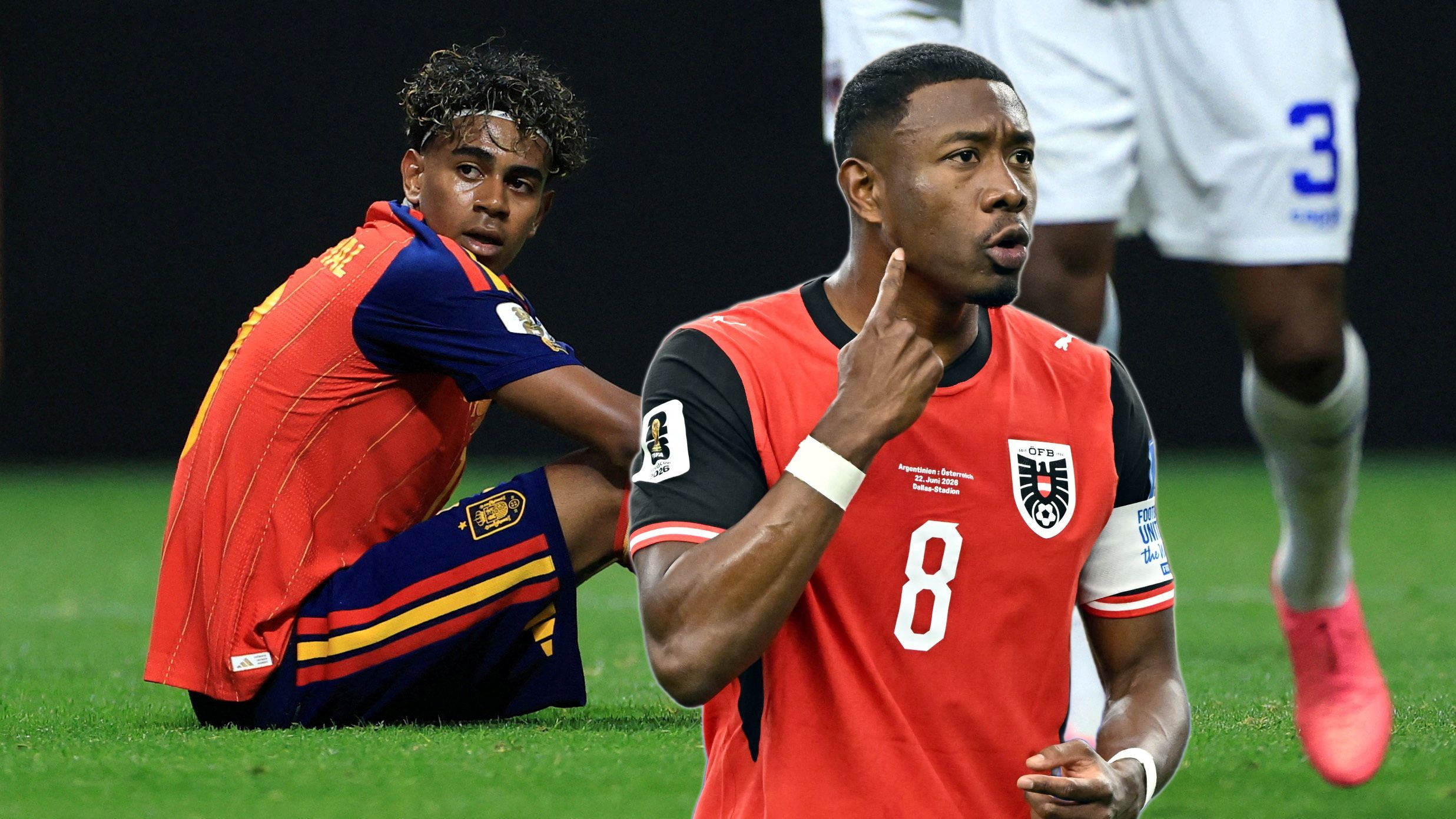 David Alaba trifft mit Österreich auf Lamine Yamal.