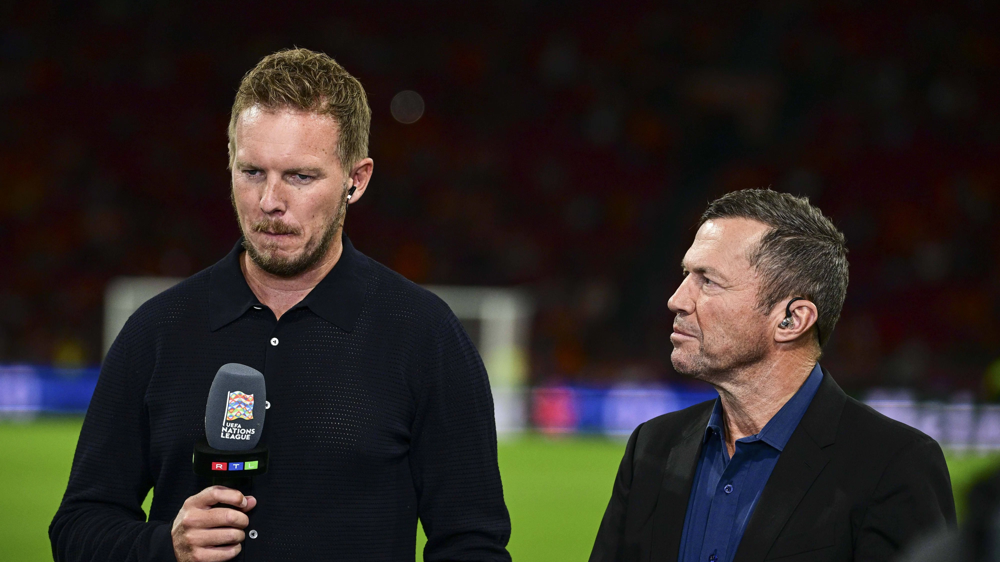 Lothar Matthaeus, und Julian Nagelsmann Cheftrainer Deutschland Niederlande vs. Deutschland, Fussball, UEFA Nations League, Nationalmannschaft Länderspiel , 10.09.2024 DFB regulations prohibit any use of photographs as image sequences and/or quasi-video Amsterdam Nordholland Niederlande *** Lothar Matthaeus, and Julian Nagelsmann Head Coach Germany Netherlands vs Germany, Football, UEFA Nations League, National Team International Match , 10 09 2024 DFB regulations prohibit any use of photographs as image sequences and or quasi video Amsterdam North Holland Netherlands Copyright: xkolbert-press/MarcxNiemeyerx