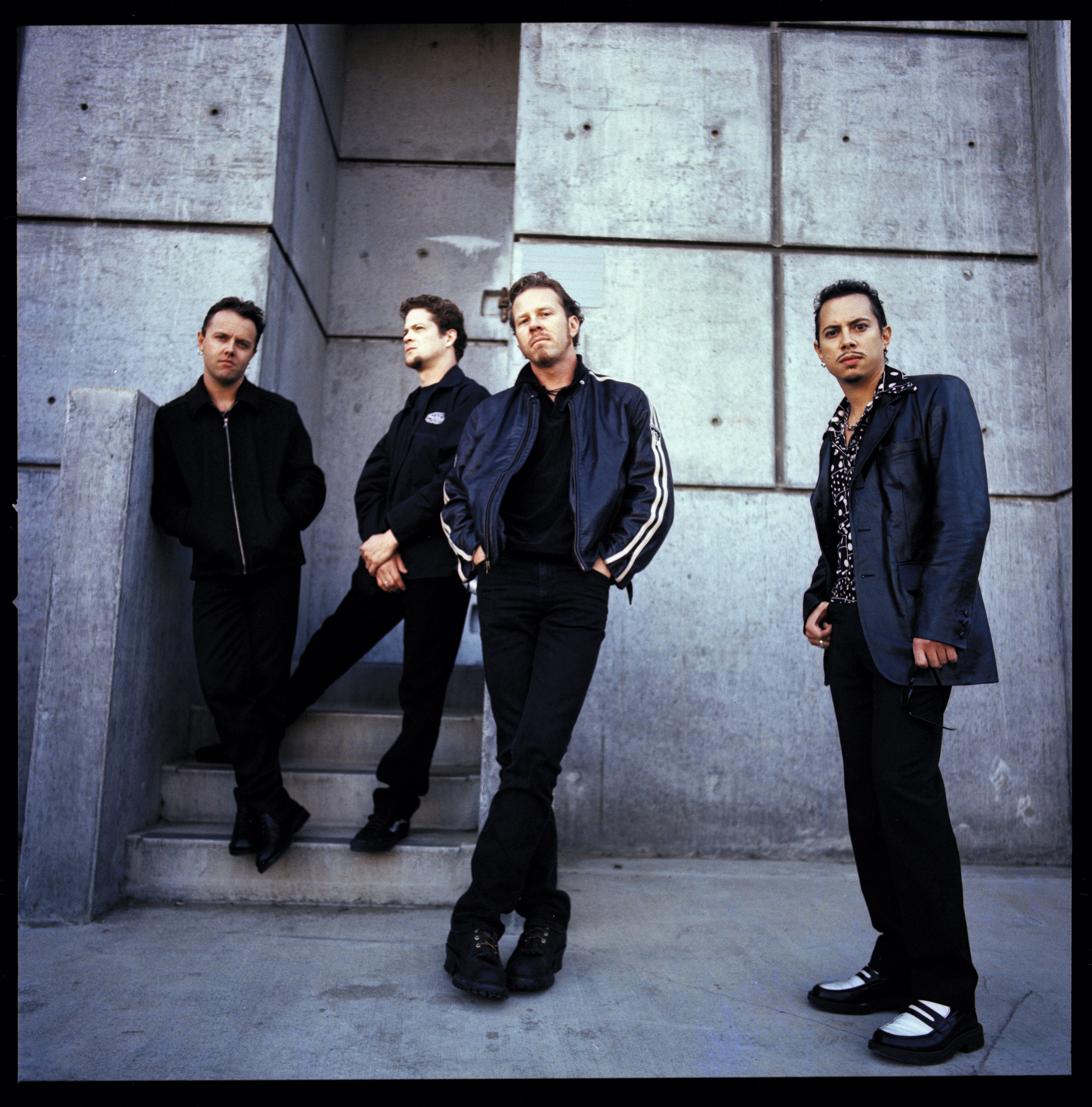 <strong>Metallica</strong> 1997: Lars Ulrich (Schlagzeug), Jason Newsted (Bass), James Hetfield (Gesang und Rhythmusgitarre) und Kirk Hammett (Leadgitarre)