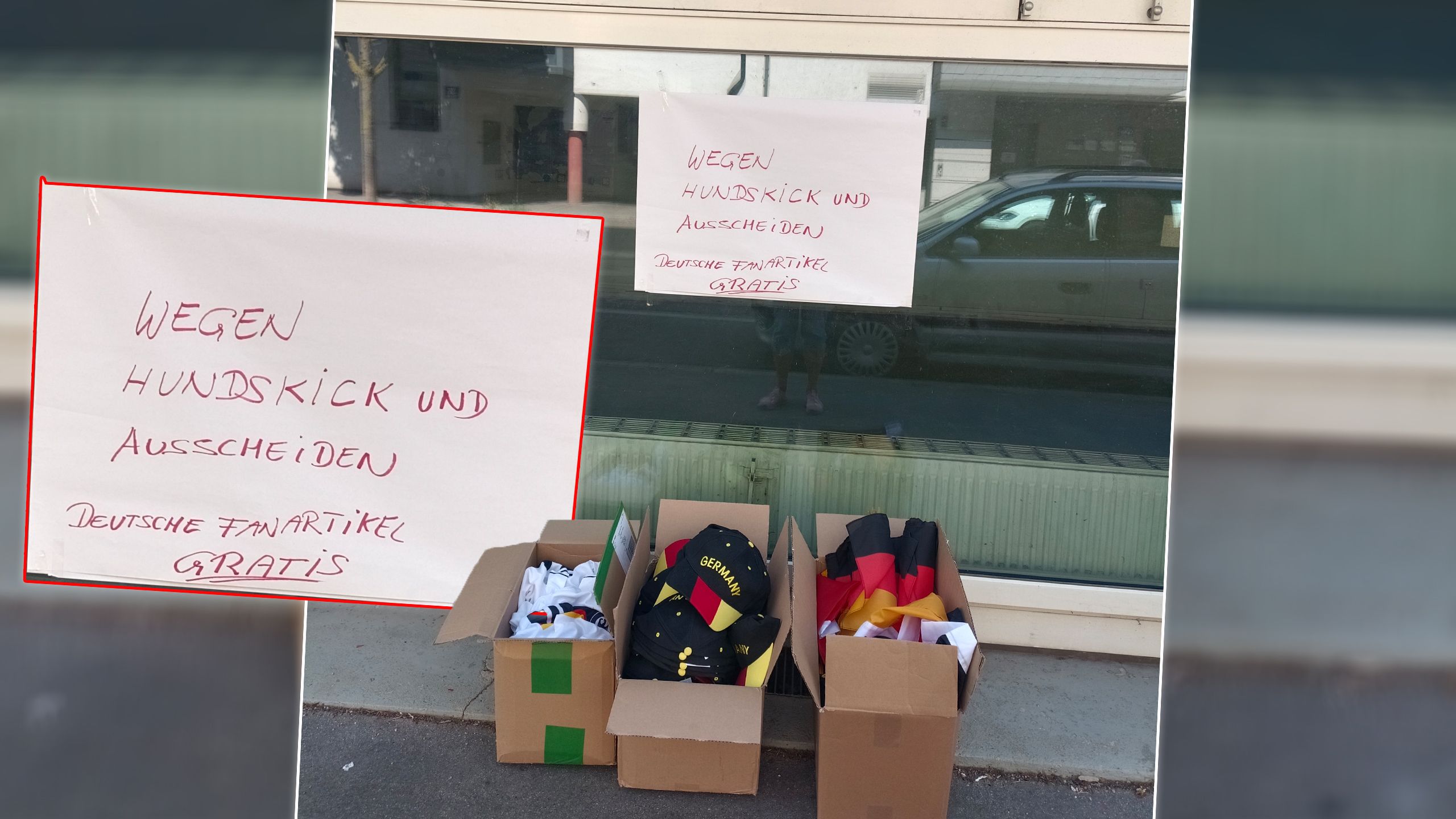Heute.at - Wegen Hundskick – Deutschland-Fanartikel weggeworfen