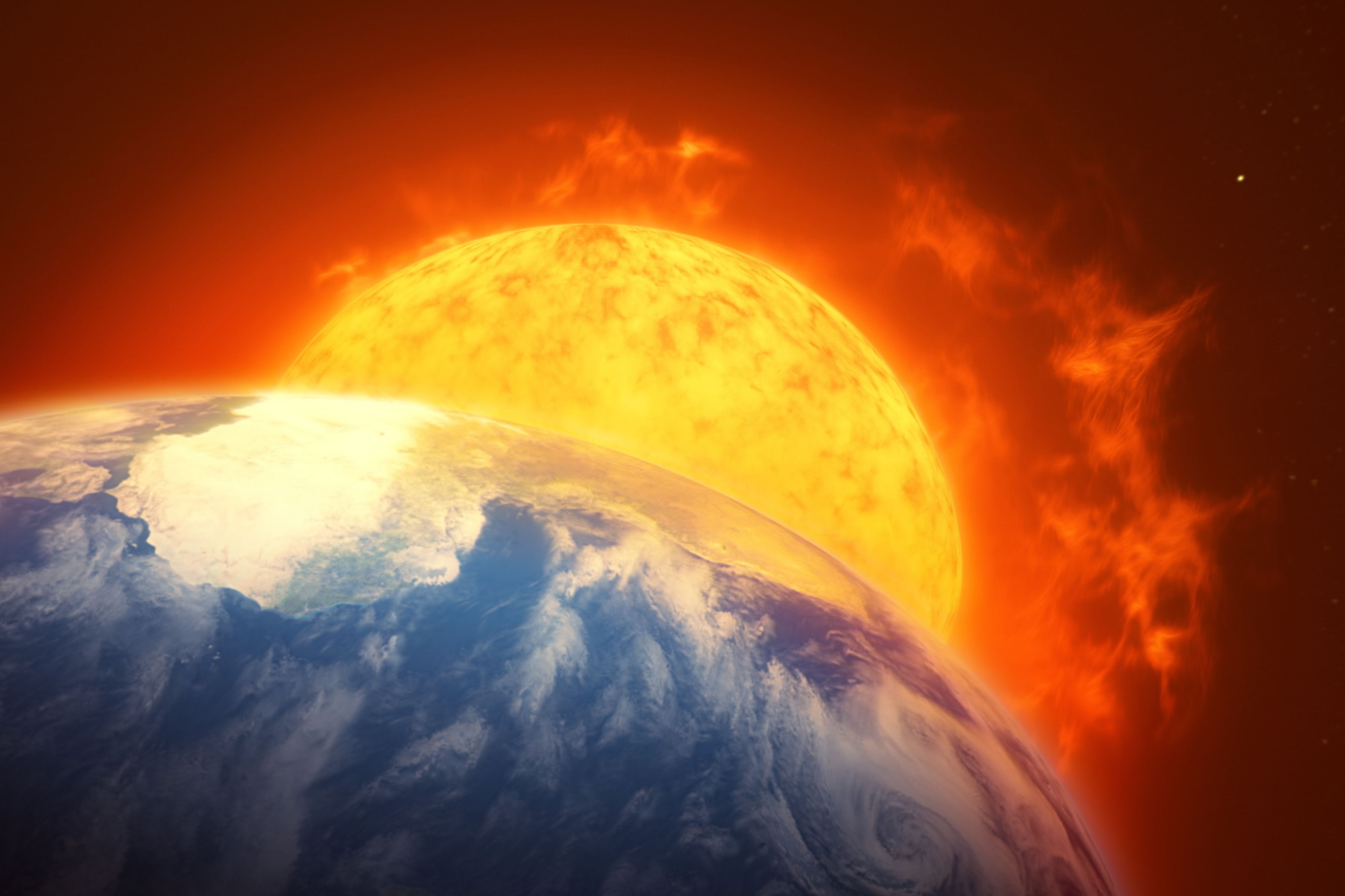In rund fünf Milliarden Jahren wird sich die Sonne zu einem Roten Riesen ausdehnen - und vielleicht doch nicht die Erde verschlucken.