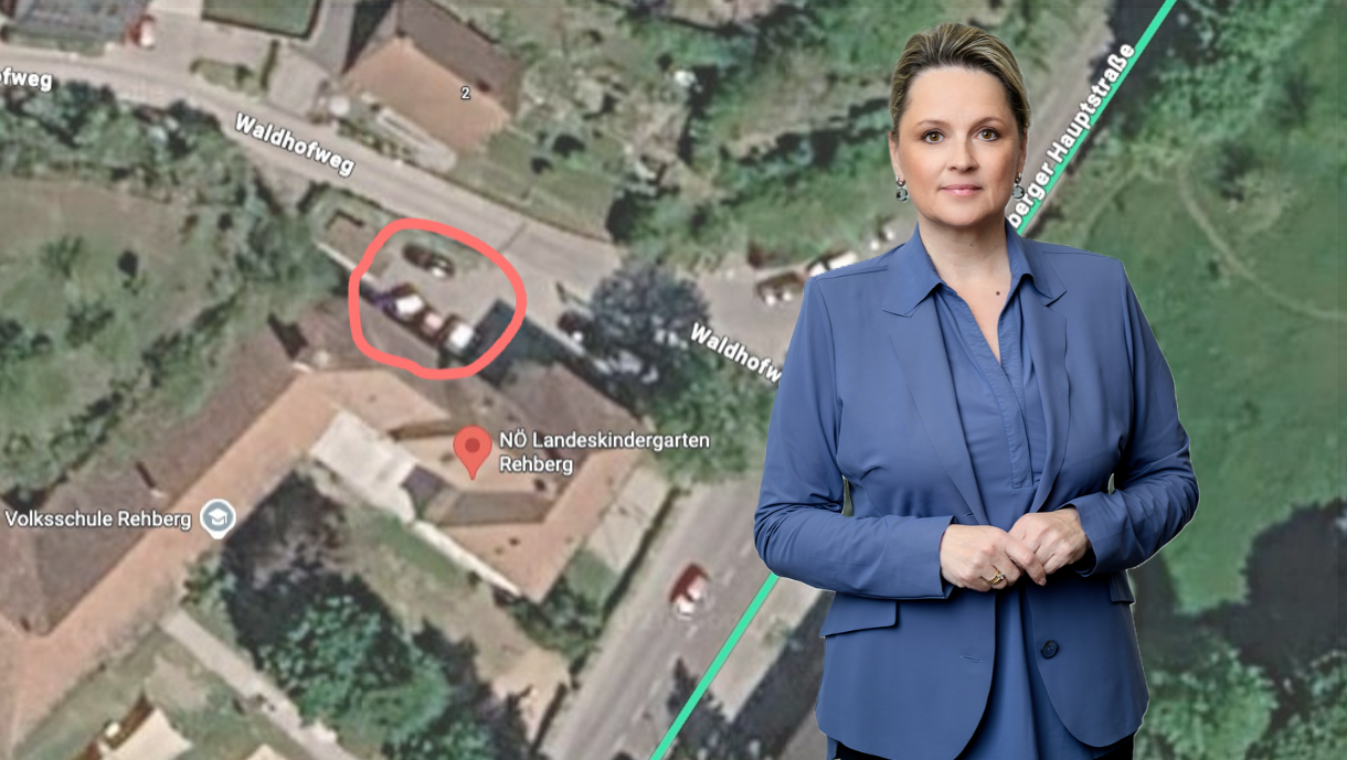 Nur vier Parkplätze würde es für Kindergarten, Volksschule und Arztpraxis geben.