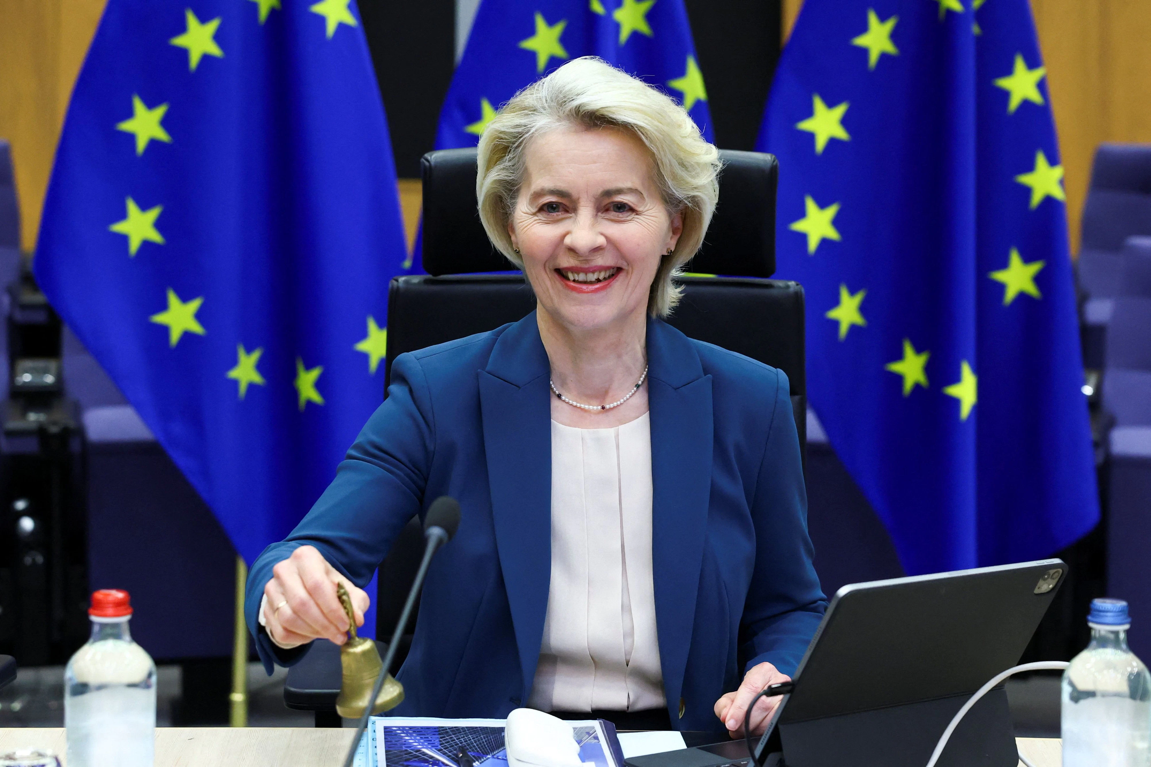 Reitet den europäischen Bürokratie-Drachen: EU-Kommissionspräsidentin Ursula von der Leyen