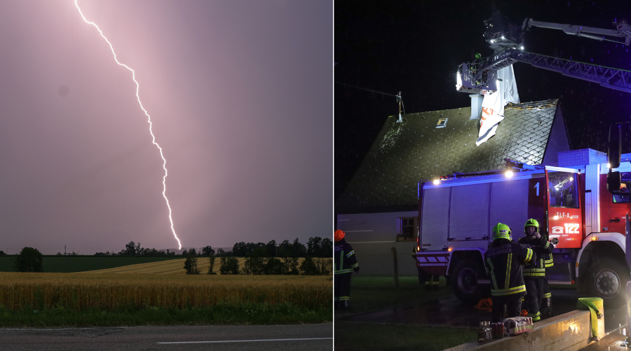 Heute.at - Heftiges Unwetter hinterlässt Spur der Zerstörung