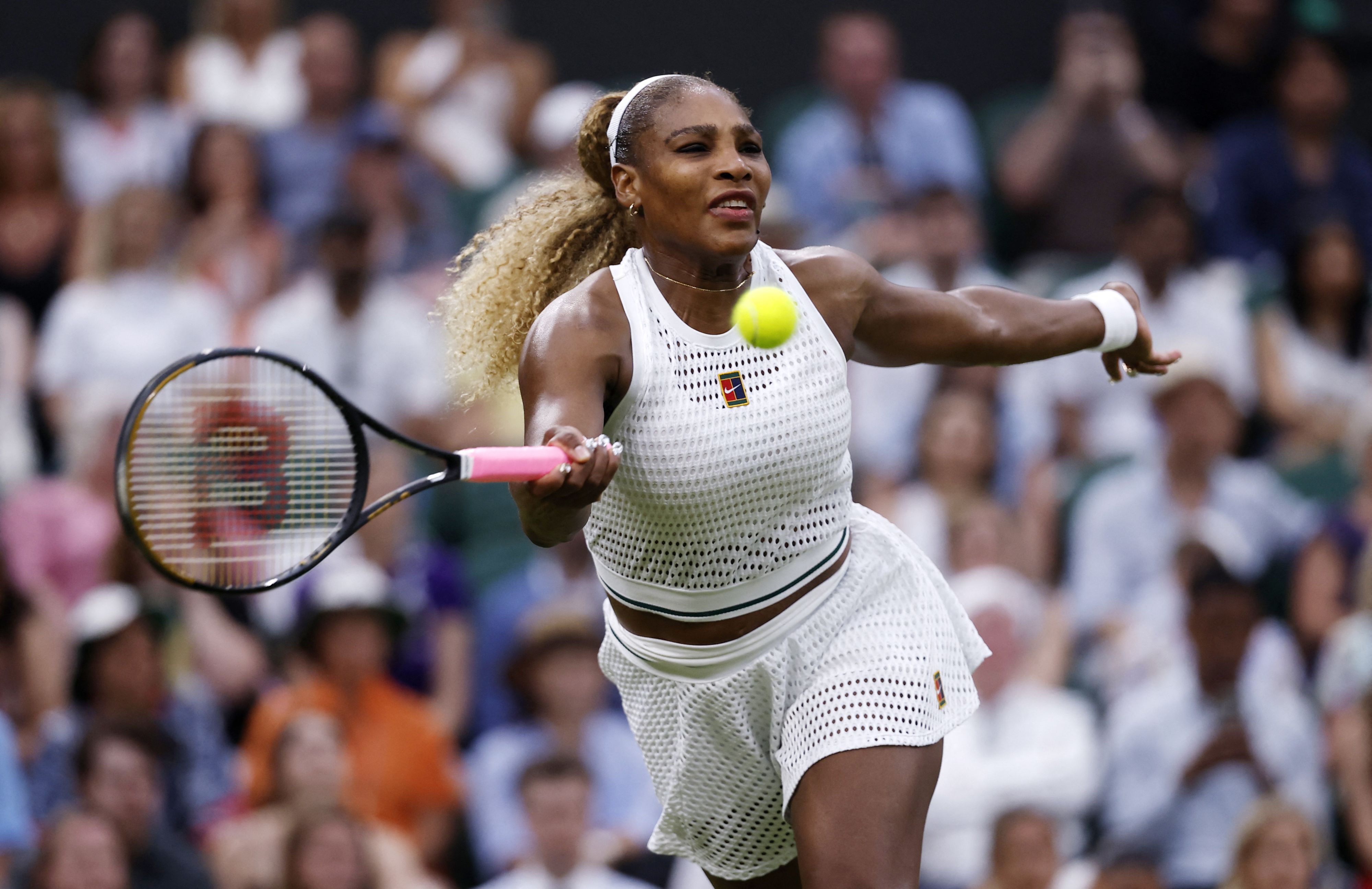 Tennis-Ikone Serena Williams in Wimbledon. 