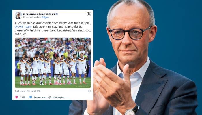 Der deutsche Bundeskanzler Friedrich Merz - er regt mit diesem Posting auf.