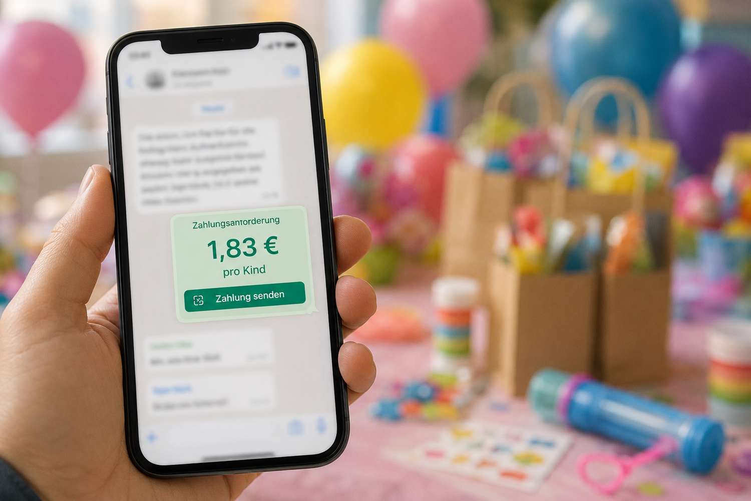 Vater schickt nach Kindergeburtstag Rechnung