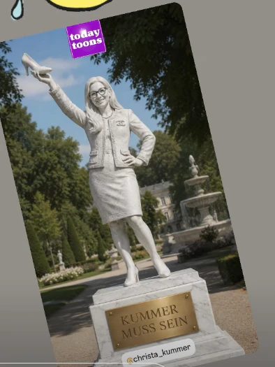 Christa Kummer teilte diese virtuelle Statue von sich 