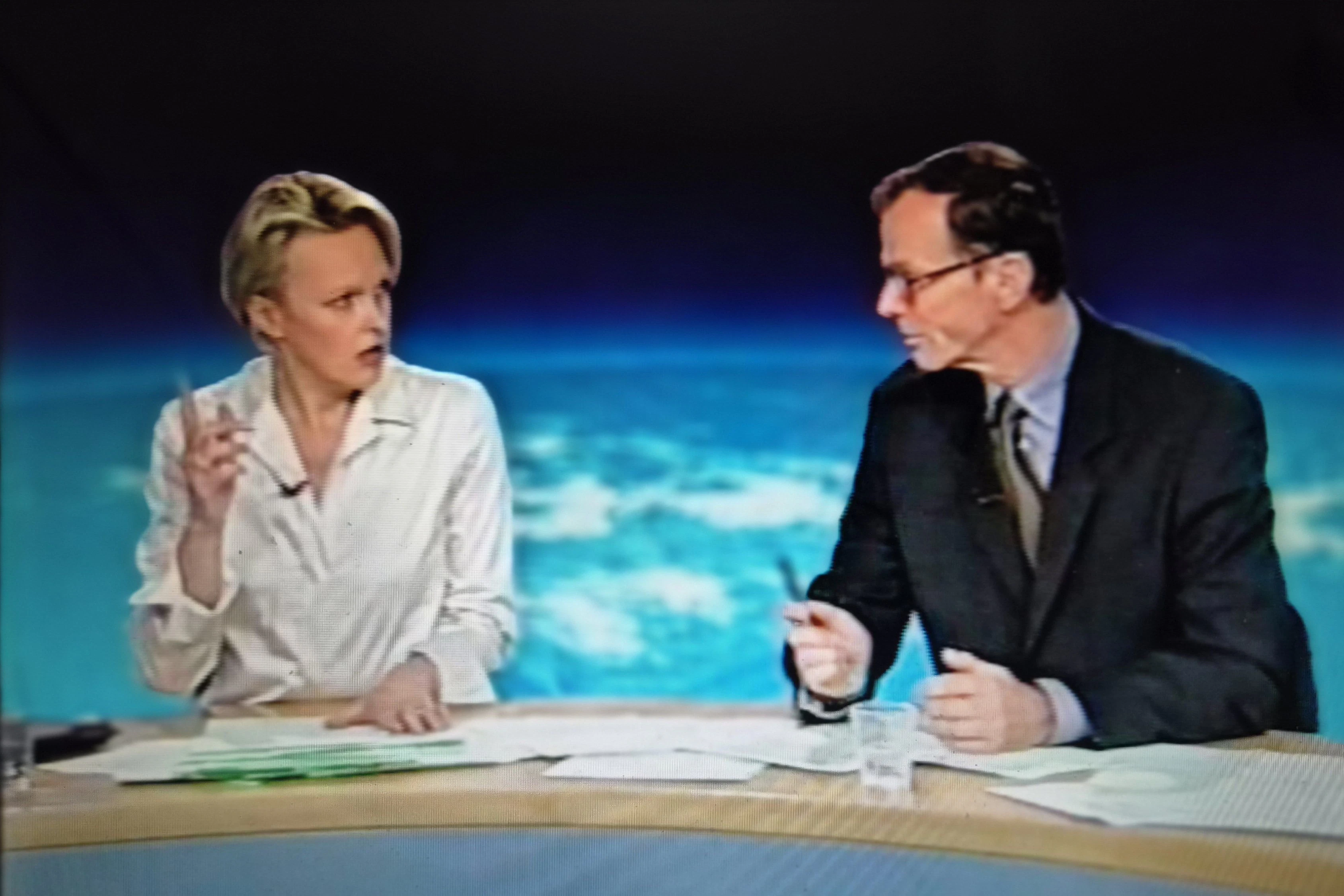 Erklärten am 11. September 2001 den TV-Zusehern das Unerklärliche: ORF-Anchors Hannelore Veit und Eugen Freund