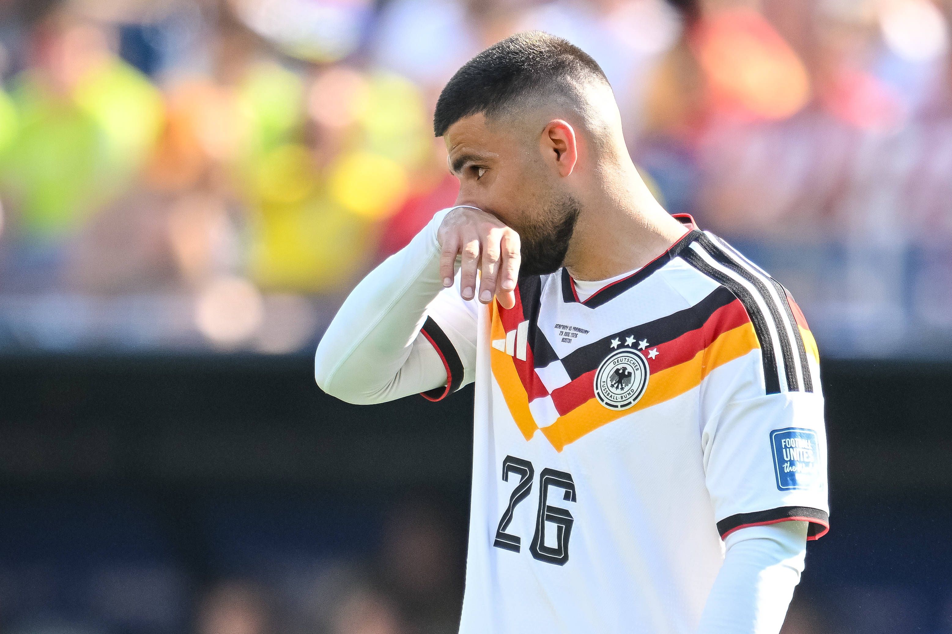 Deutschlands umstrittener Stürmer Deniz Undav. 