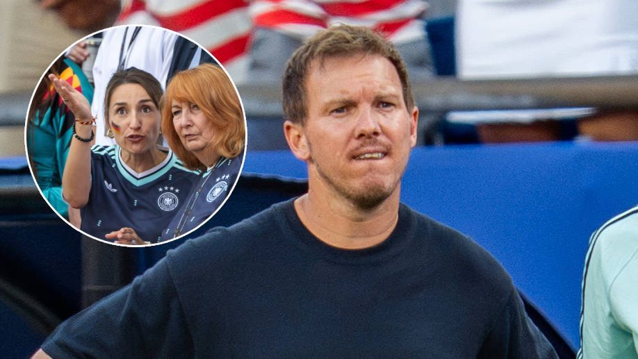 Julian Nagelsmann, links seine Freundin Lena und Mama Burgi