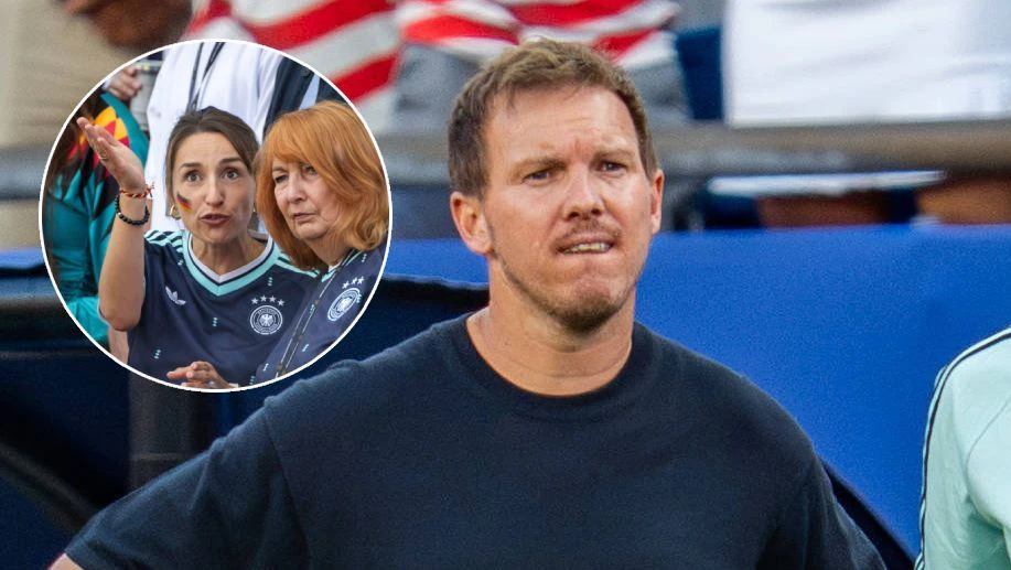 Julian Nagelsmann, links seine Freundin Lena und Mama Burgi