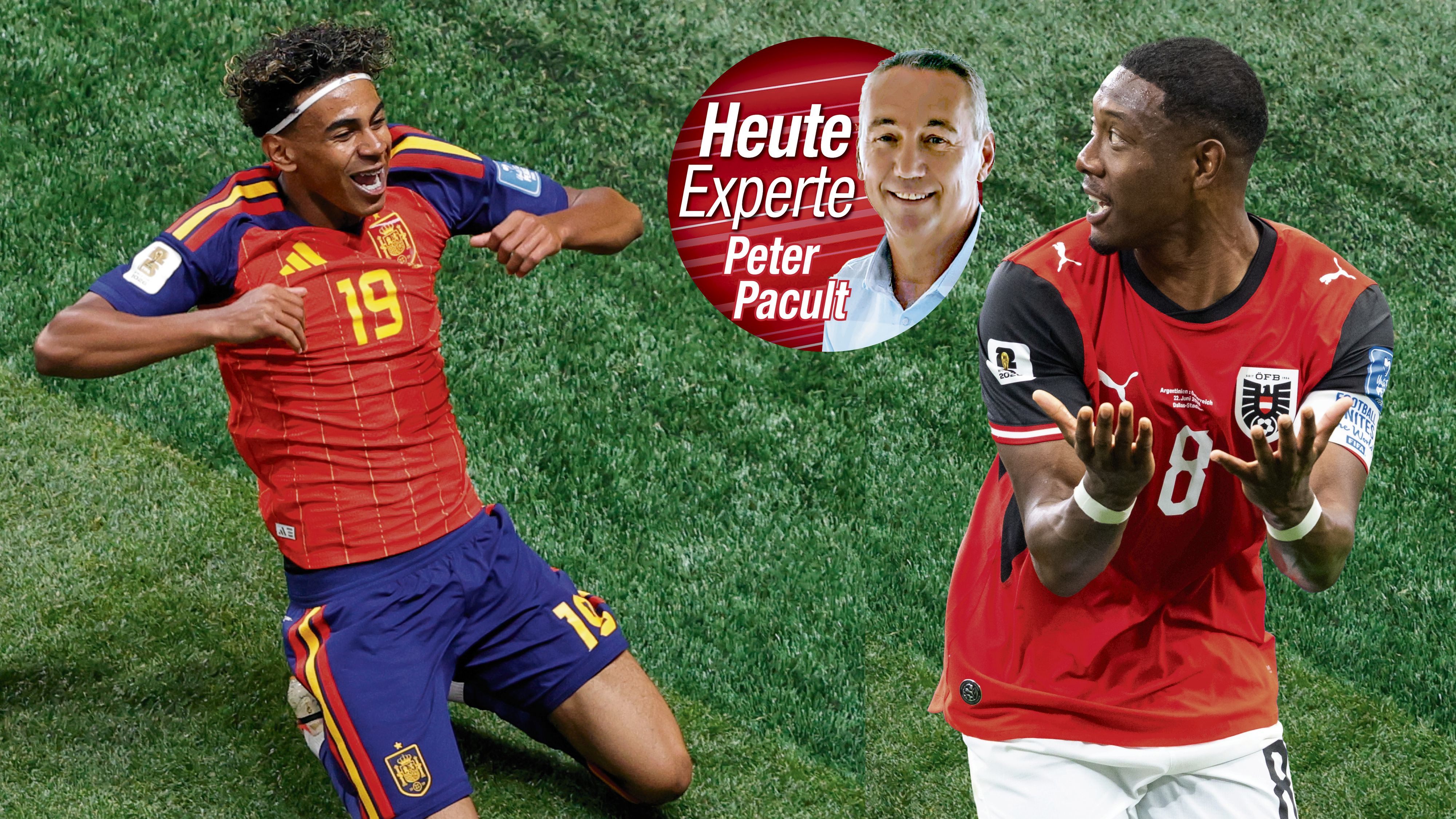 Österreich Nationalteam fordert im Sechzehntelfinale der WM Europameister Spanien mit Superstar Yamal.