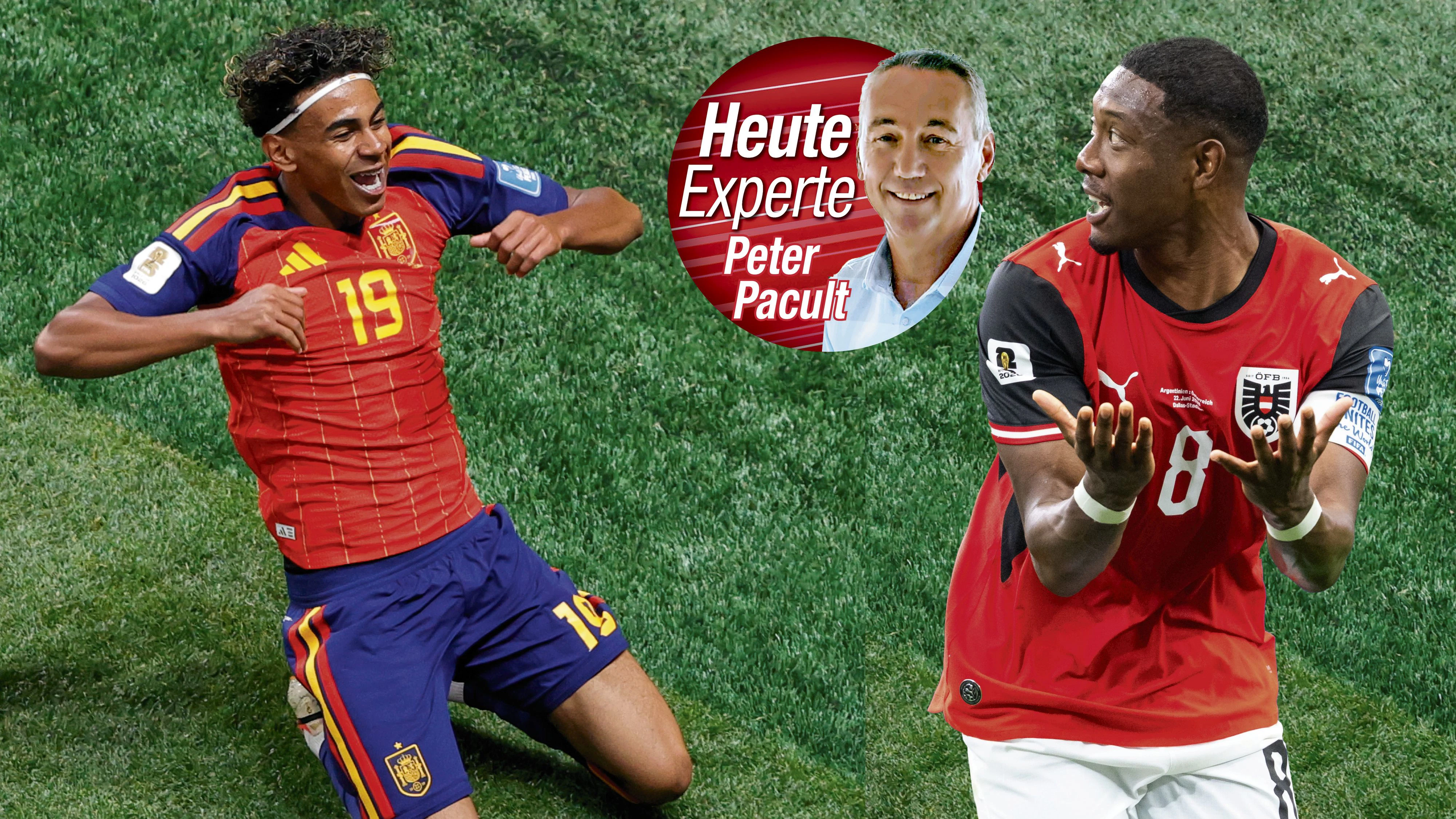 Österreich Nationalteam fordert im Sechzehntelfinale der WM Europameister Spanien mit Superstar Yamal.