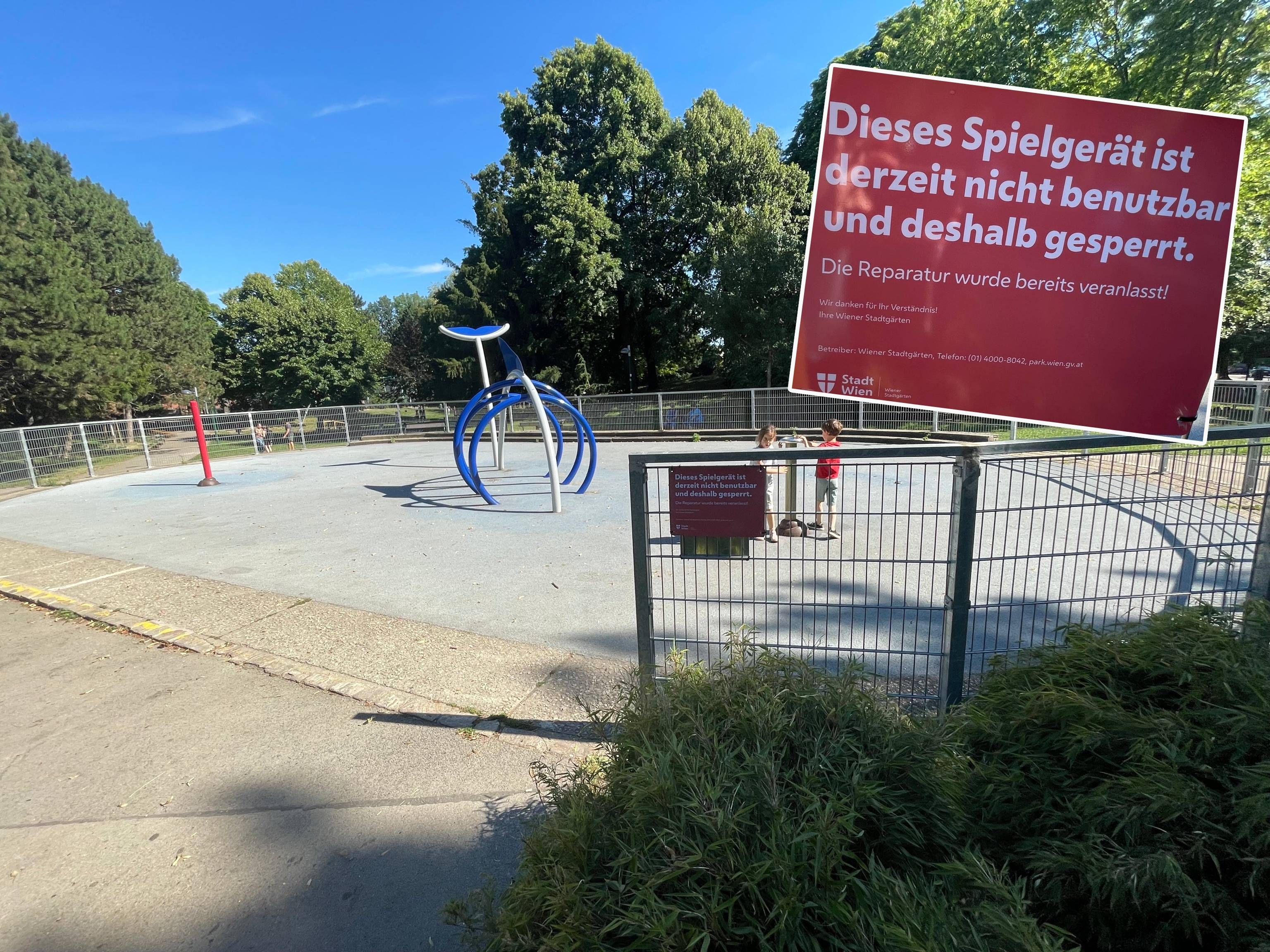 Mehrere technische Mängel legen seit Ende April den Wasserspielplatz im Casino-Park lahm.