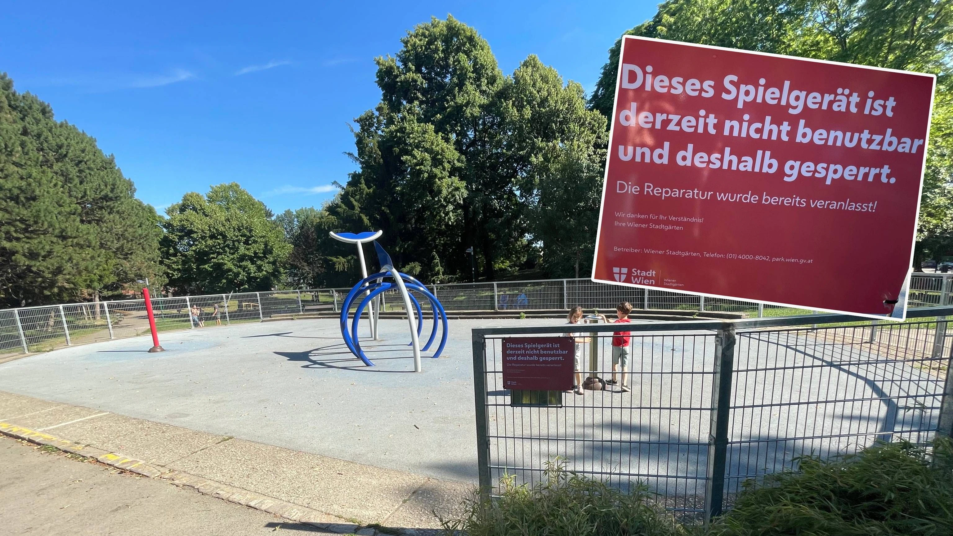 Wasserspielplatz im Casinopark seit Monaten außer Betrieb