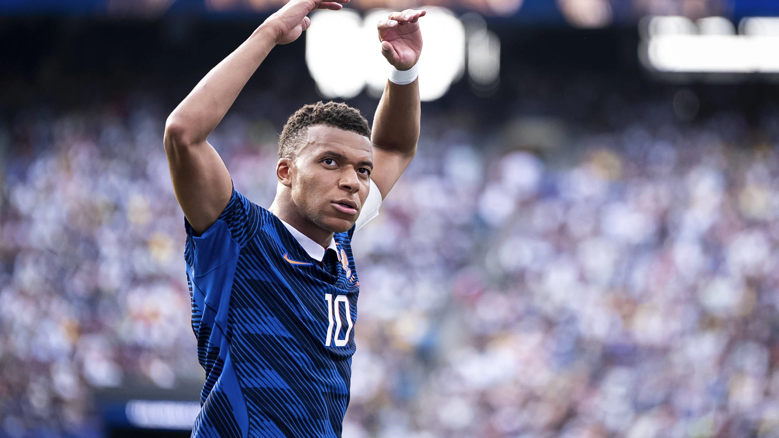 FOOTBALL : France vs Sweden - Coupe du Monde de la FIFA 2026. New York New Jersey Stadium, East Rutherford, New Jersey, Etats-Unis. 30/06/2026. Joie des joueurs de l equipe de France apres le but de Kylian Mbappe 10 France PUBLICATIONxNOTxINxFRAxBEL Copyright: xx